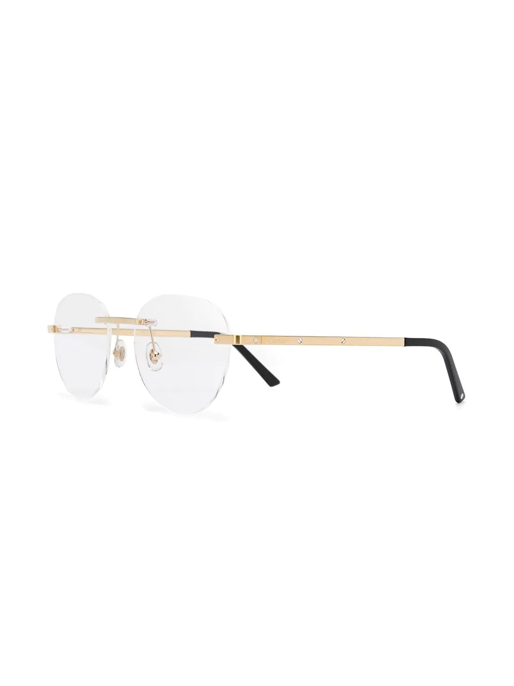 rimless round shaped glasses - 2