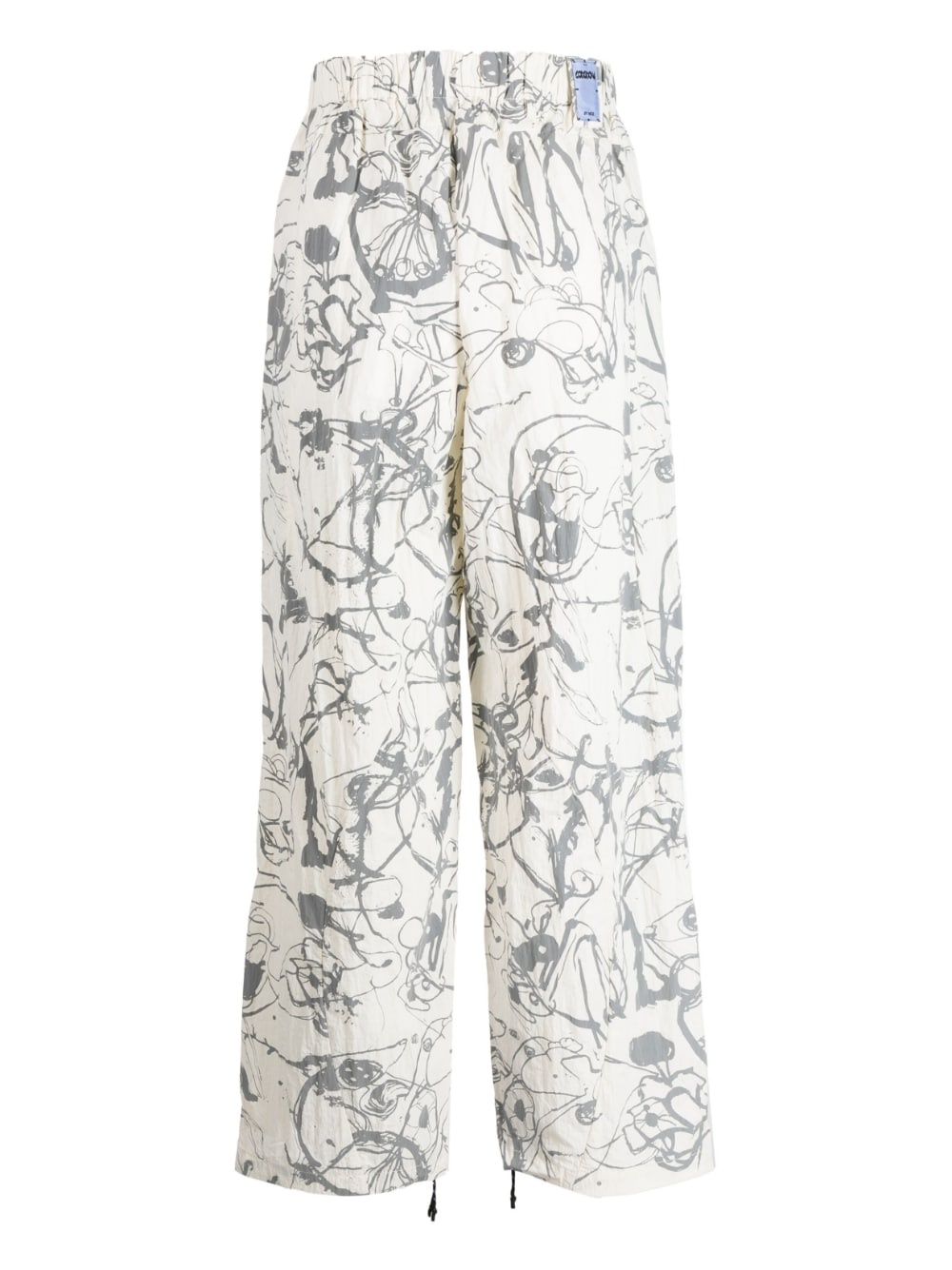 ABSTRACT-PRINT STRAIGHT-LEG TROUSERS - 2