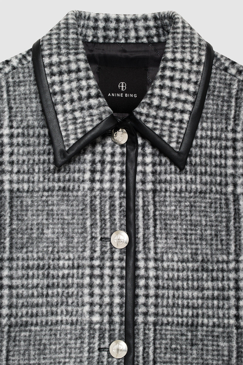 Camden Jacket - Black And Grey Check 4