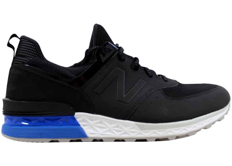 New Balance 574 Black White Blue - 1