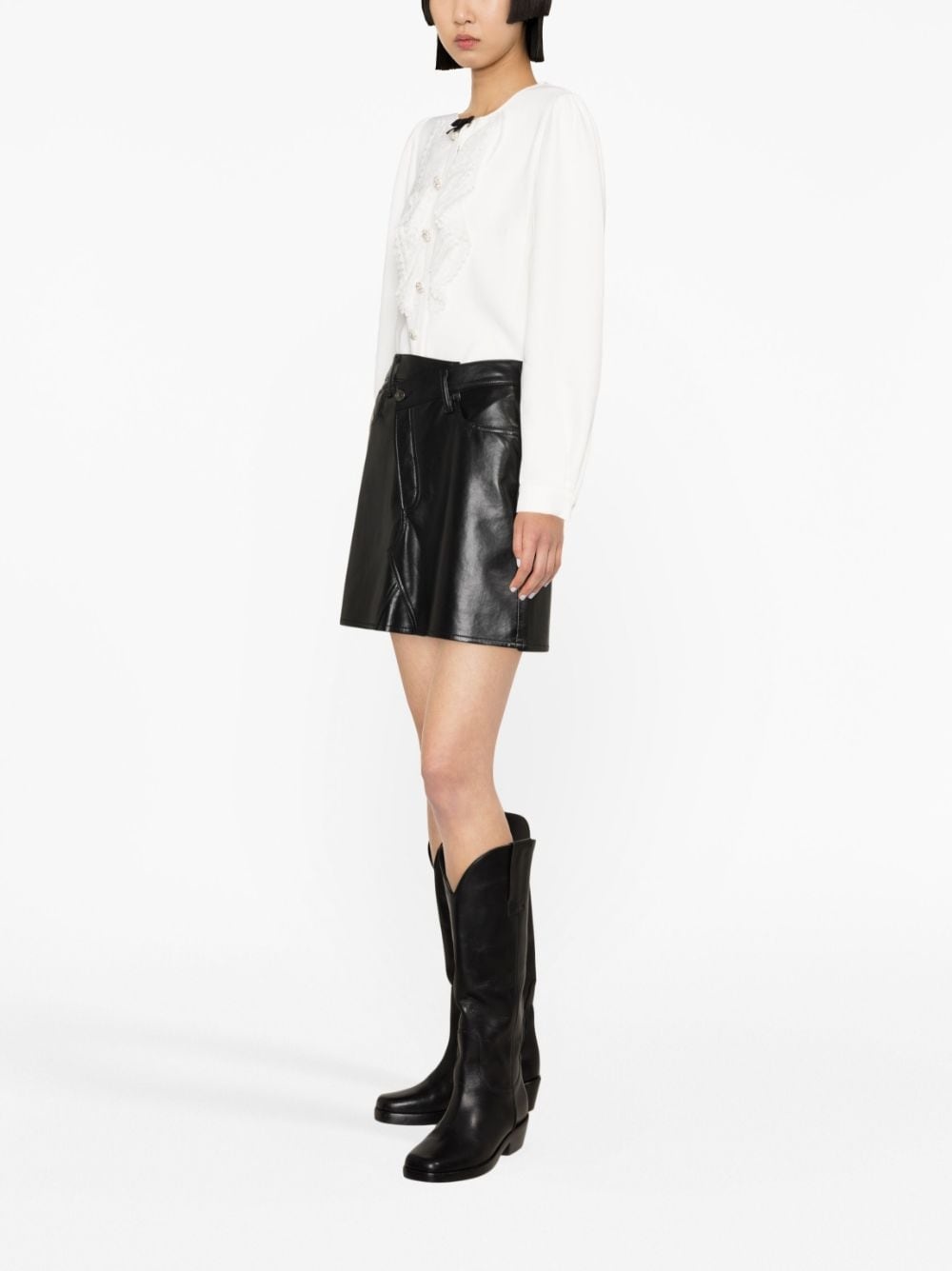 crystal-embellished blouse - 3