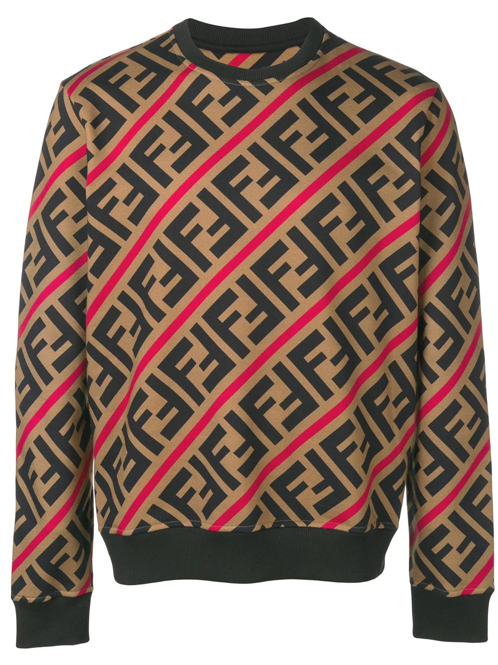 printed FF logo sweatshirt - 1