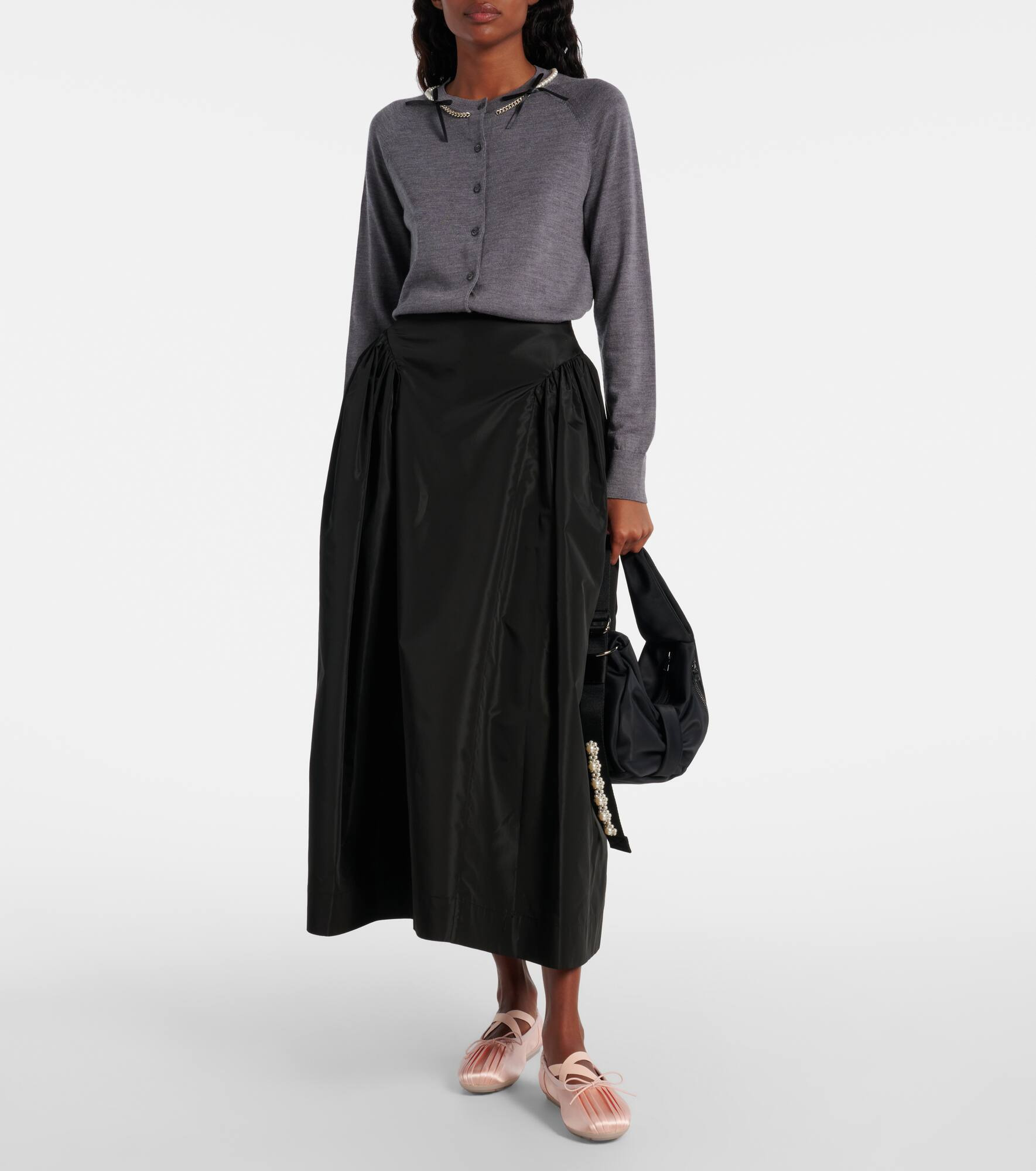 Embellished wool and silk cardigan - 2