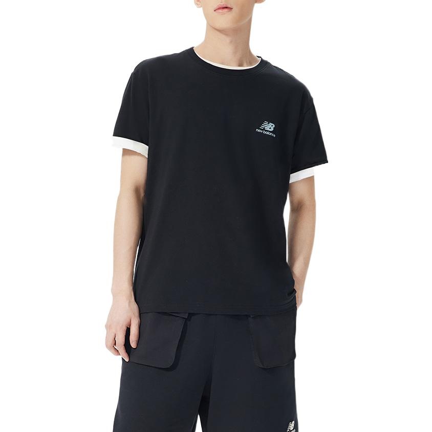 New Balance Graphic Print Tee 'Black Yellow Green' AMT22366-BK - 4