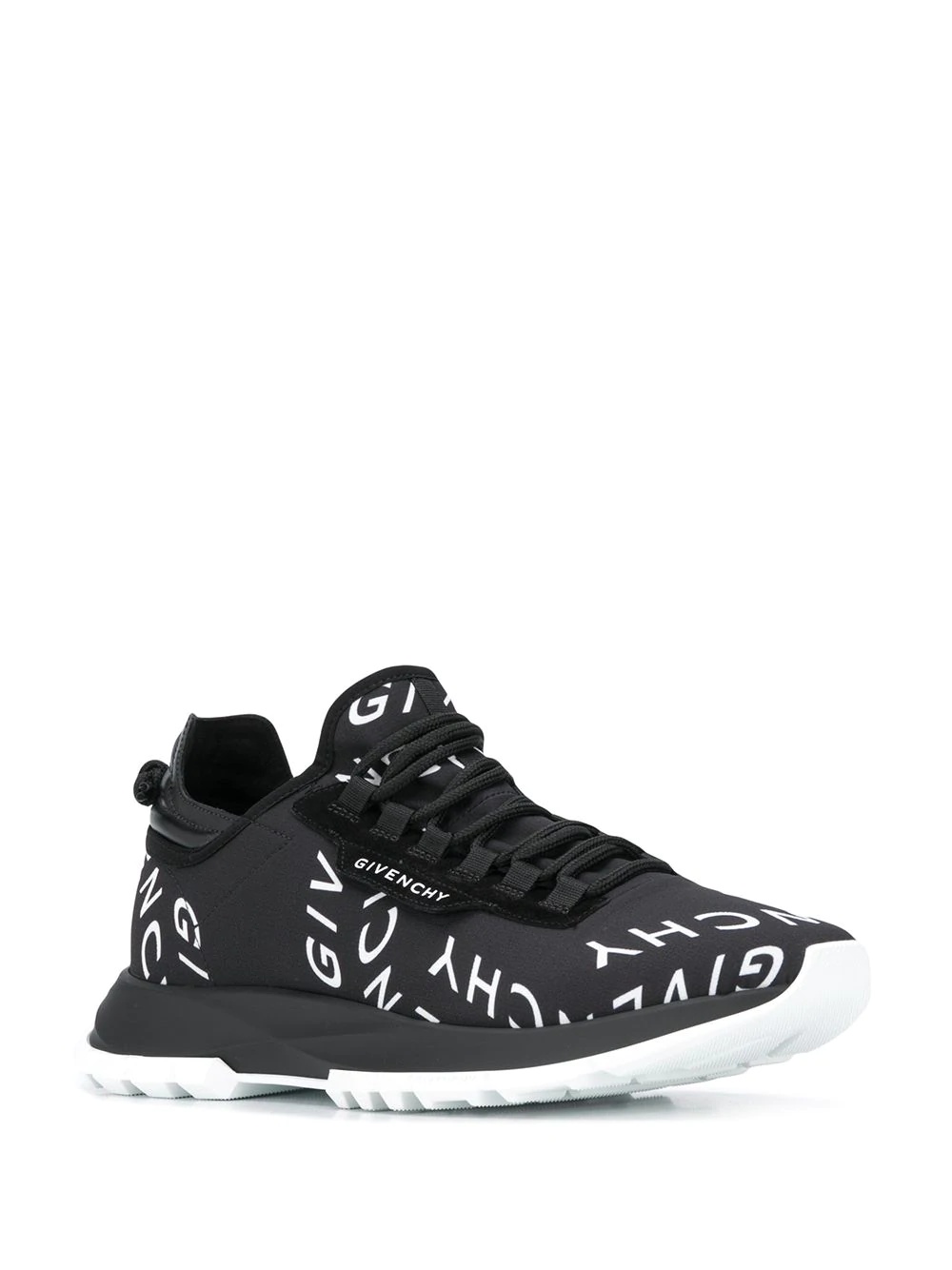 logo-print low-top sneakers - 2