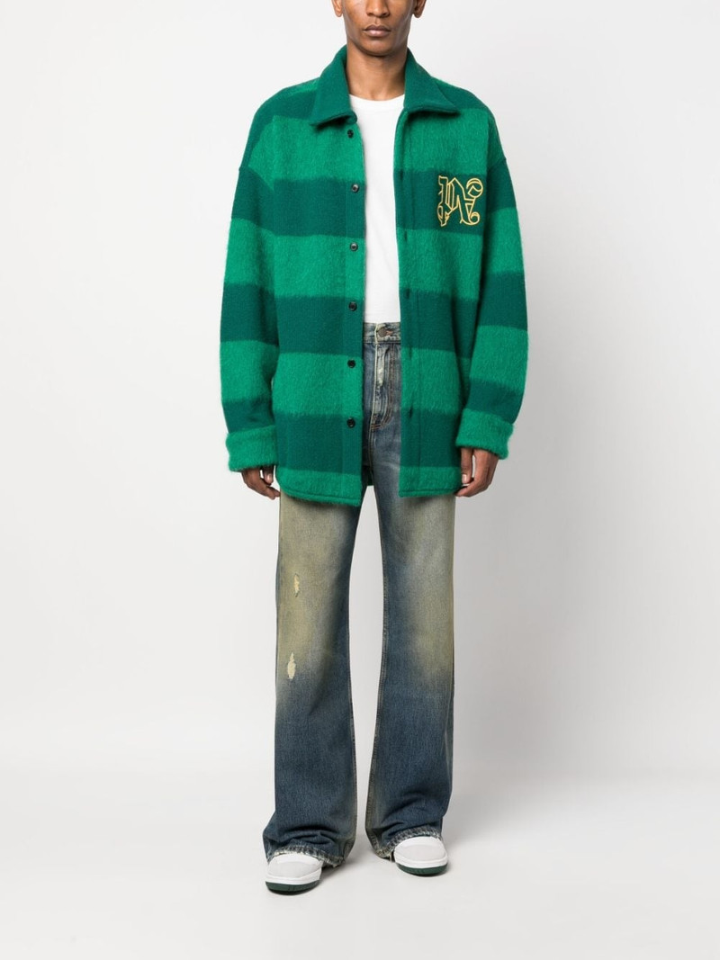 Palm Angels ripped straight-leg jeans outlook