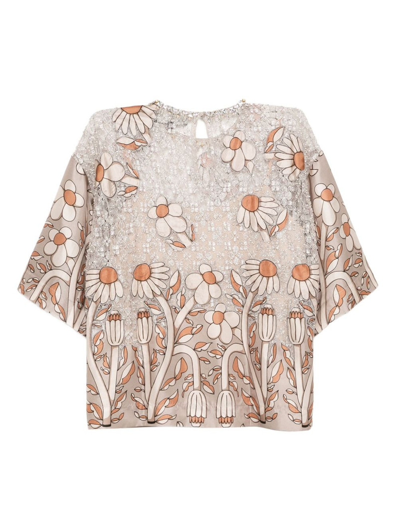 BIYAN floral-print top outlook