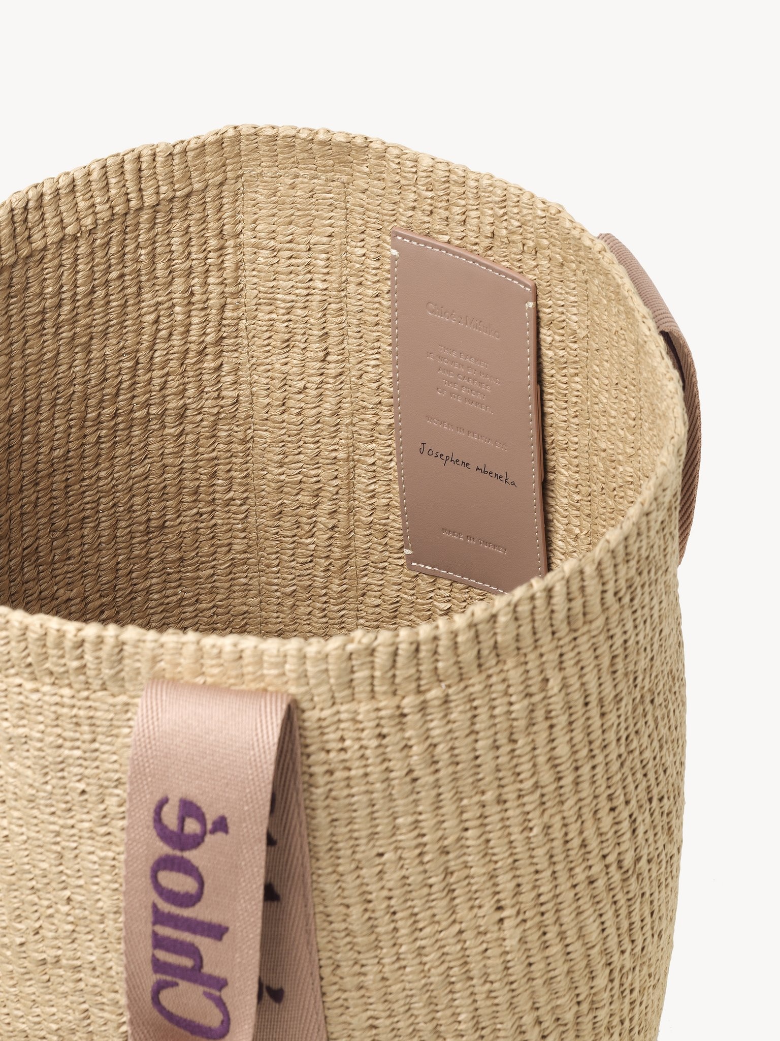 LARGE WOODY BASKET IN NATURAL FIBERS - 4