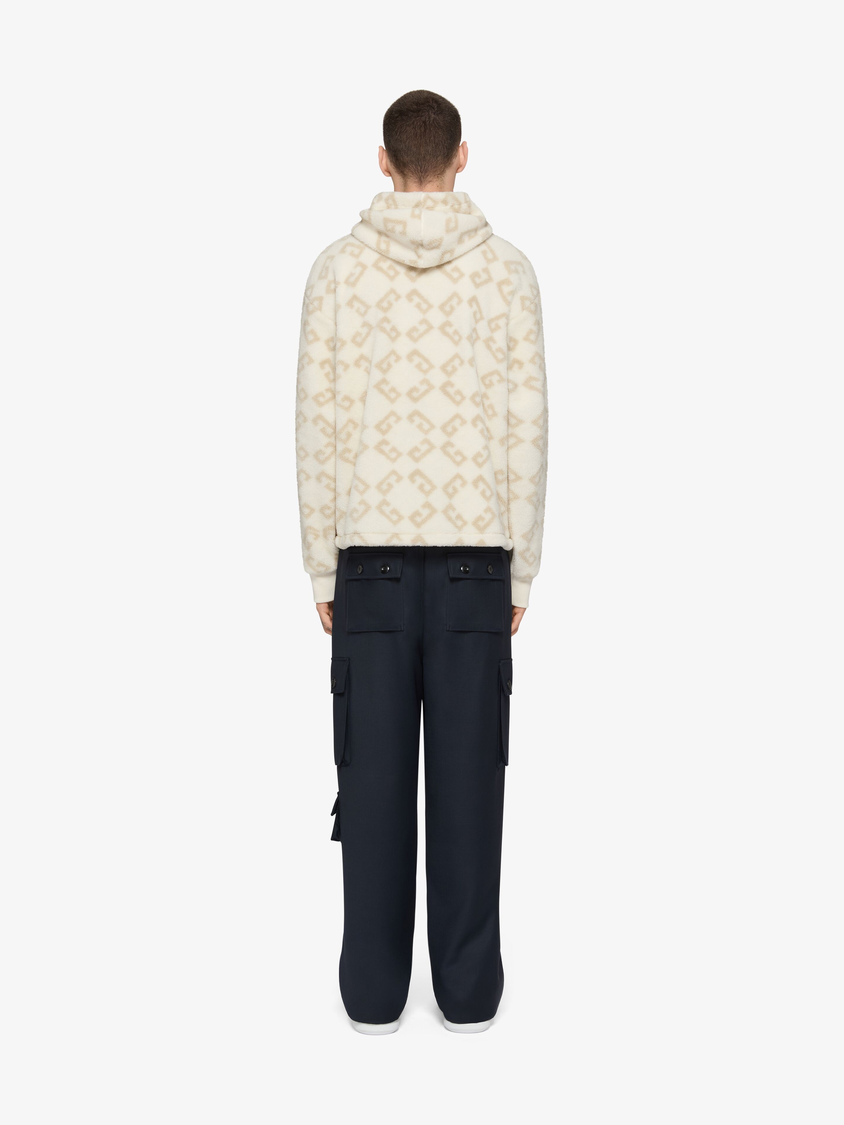HOODIE IN MONOGRAM 72 JACQUARD - 3