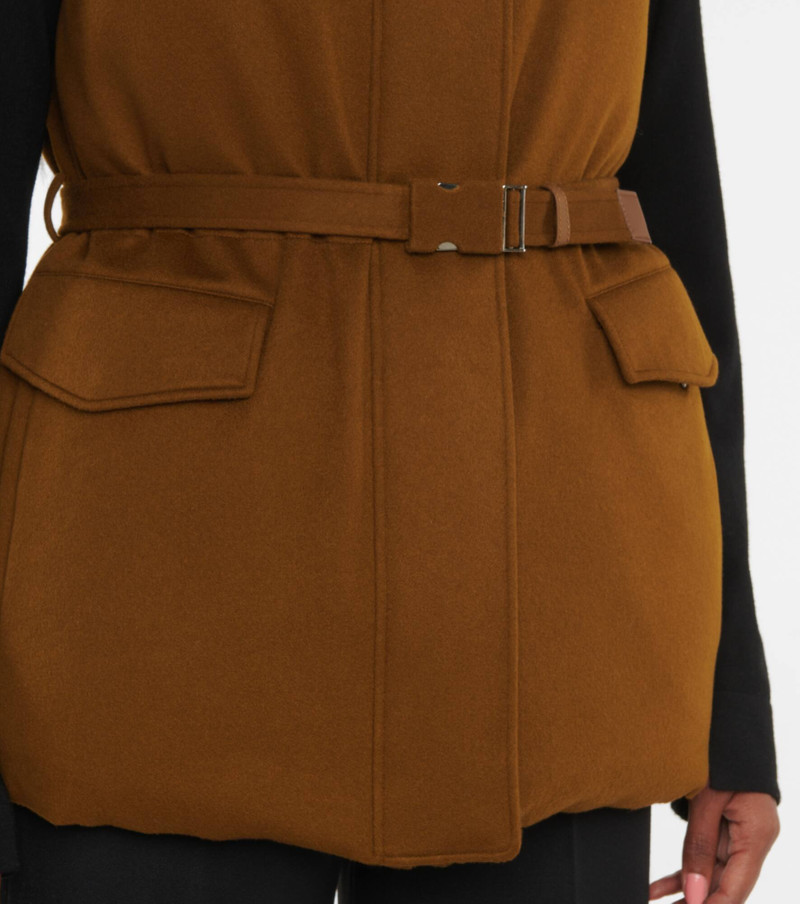 Laytin belted cashmere down vest 5