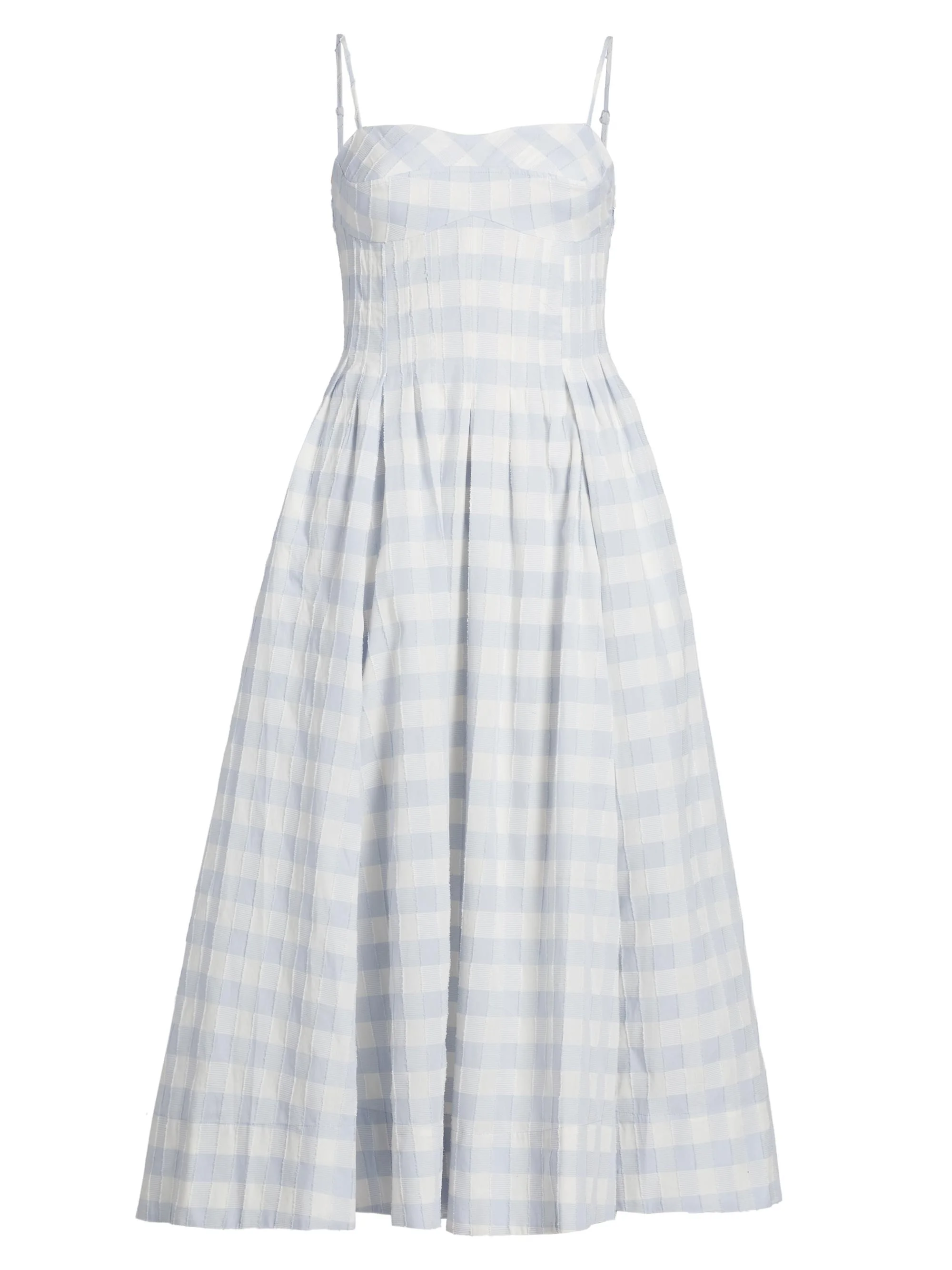 Women's Kittiya Gingham Midi-Dress - Periwinkle Sky Multi - 1