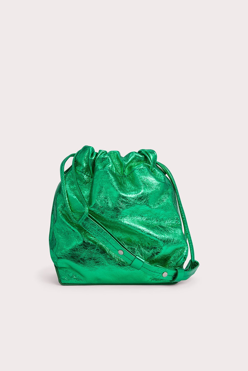 Mons Clover Green Metallic Leather 1