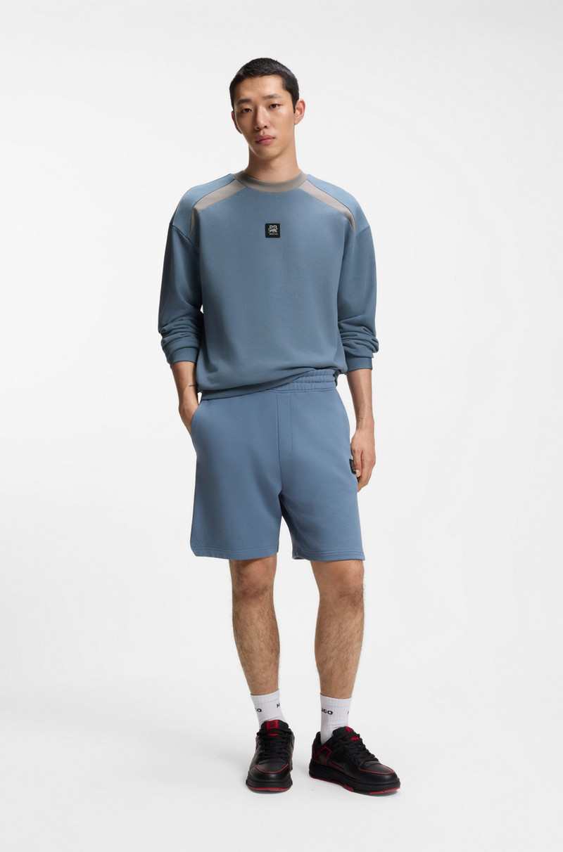 HUGO HUGO X RB COTTON-TERRY SWEATSHIRT WITH BULL MOTIF outlook