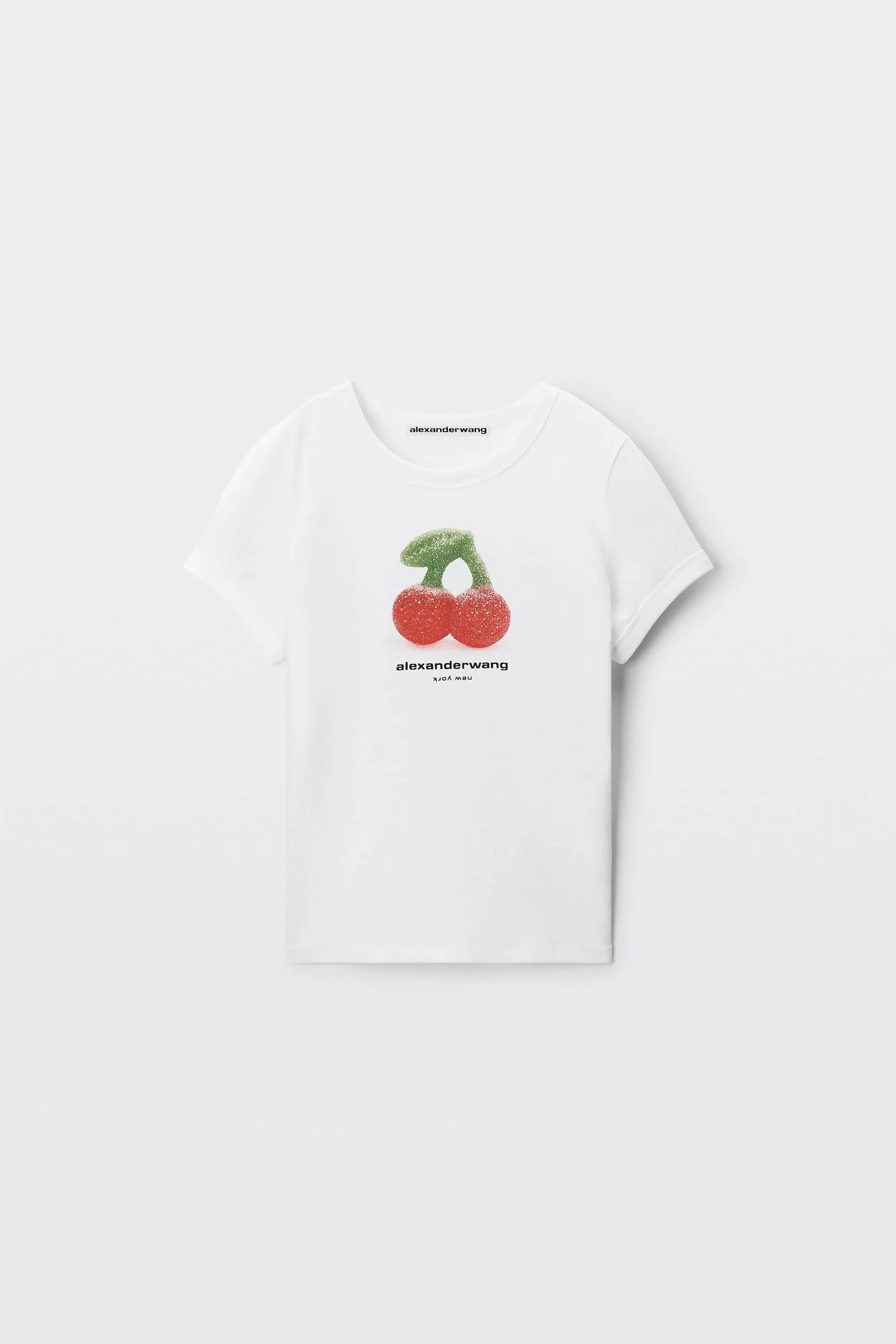 CHERRY GRAPHIC TEE WITH CONTRAST TRIM - 1