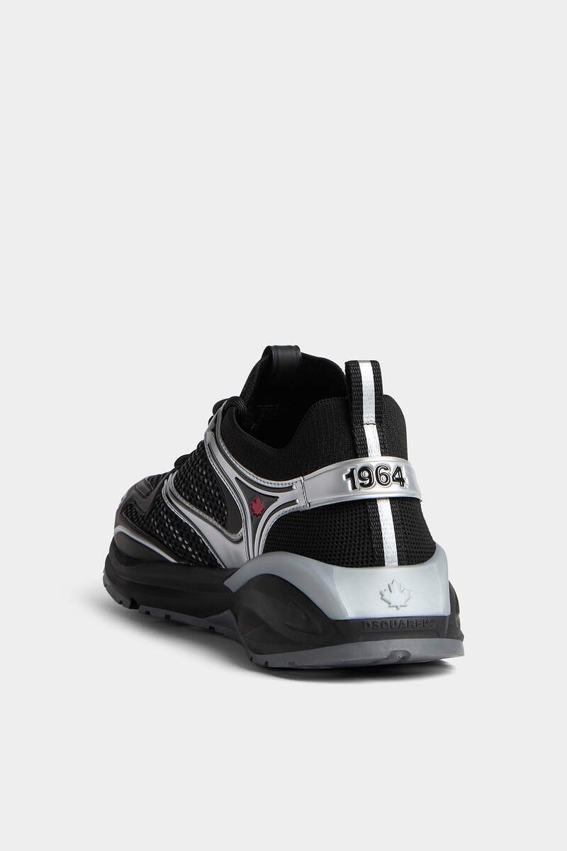 スニーカー DSQUARED Multicolor Fabric, Mesh And Rubber Dash Sneakers DSQUARED2 Dsquared Man Multicolor Fabric, Mesh And Rubber