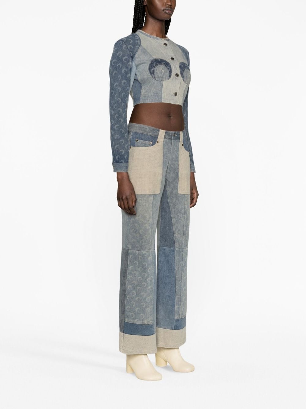 Regenerated wide-leg jeans - 3