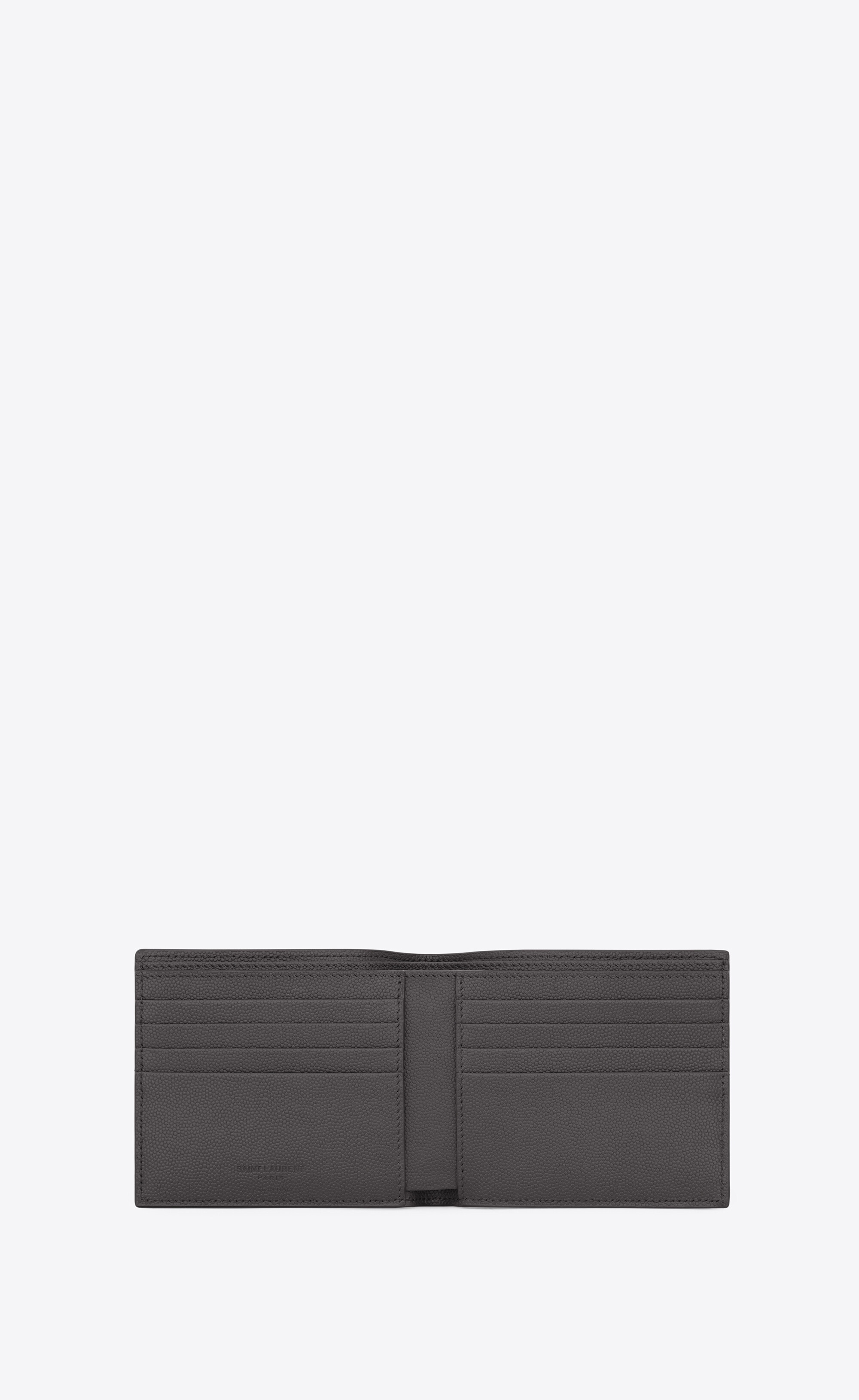 east/west wallet in grain de poudre-embossed leather - 3