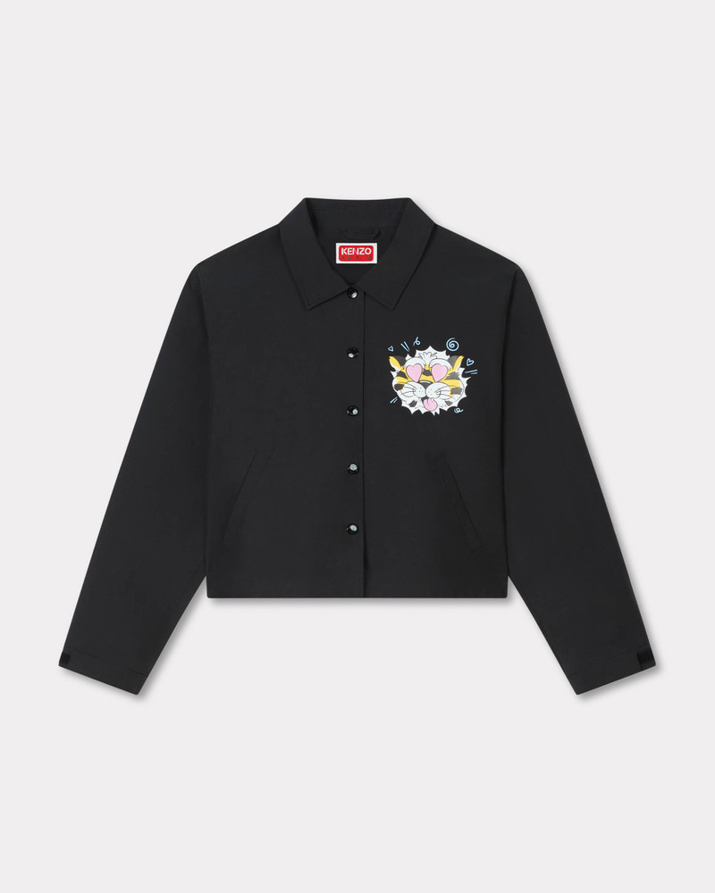 'KENZO Wild Tiger' cropped coach jacket 1