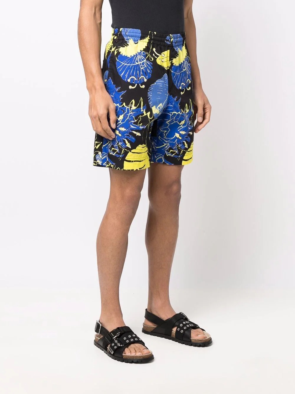 deep sea-print shorts - 3