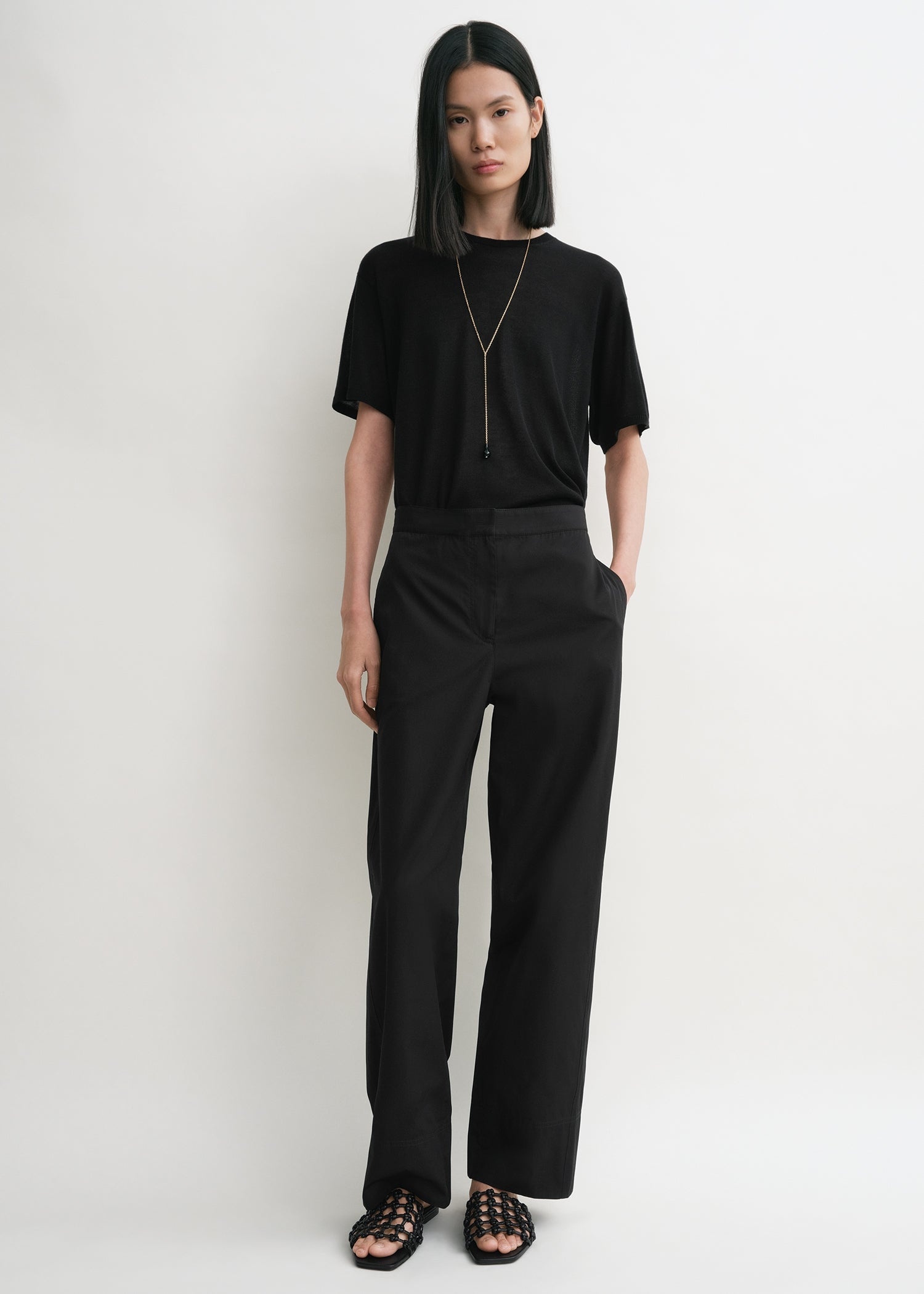 Twisted seam trousers black - 3