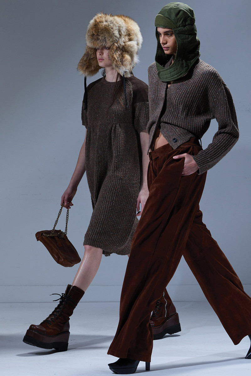 PLEATED WIDE LEG LEATHER PANT 1
