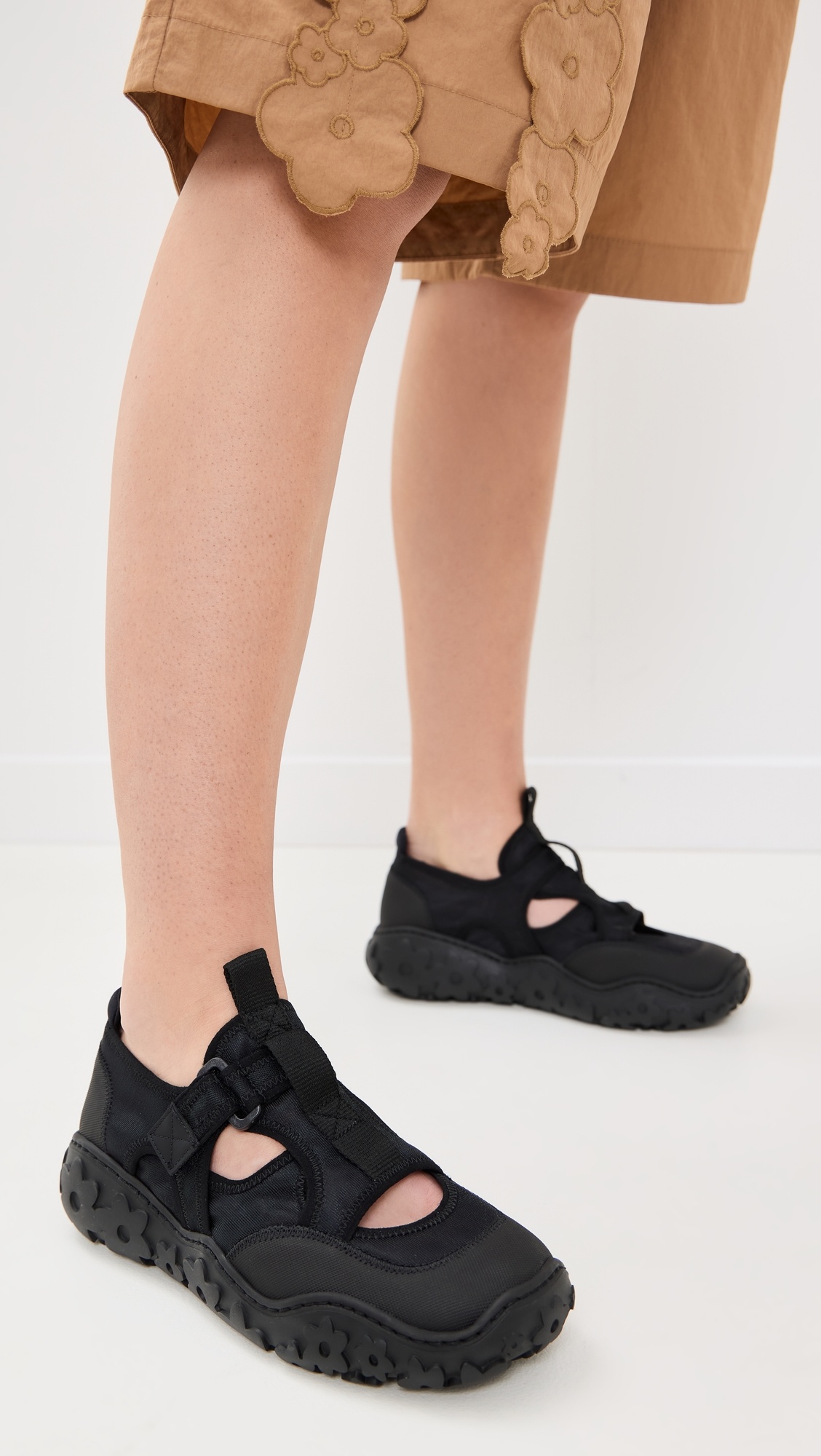 CECILIE BAHNSEN Aria Mesh Black Sneakers | shopbop | REVERSIBLE