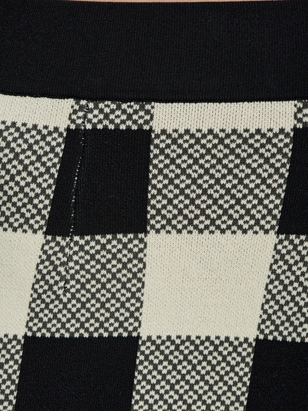 gingham-check cropped trousers - 5