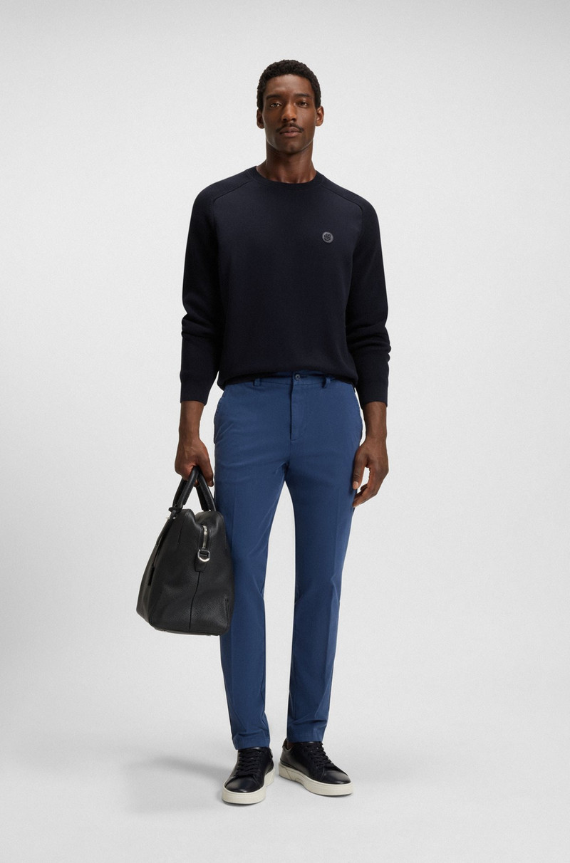 BOSS COTTON SWEATER WITH DOUBLE B MONOGRAM outlook