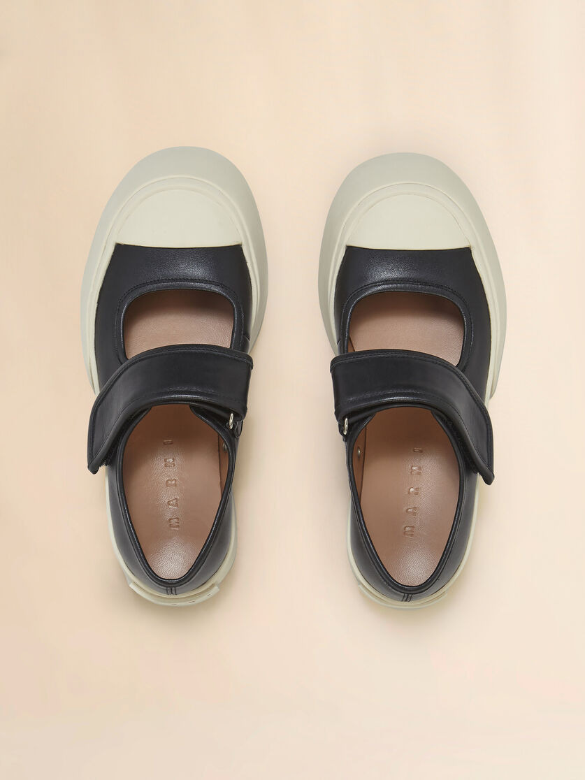 BLACK NAPPA LEATHER PABLO MARY-JANE SNEAKER - 4