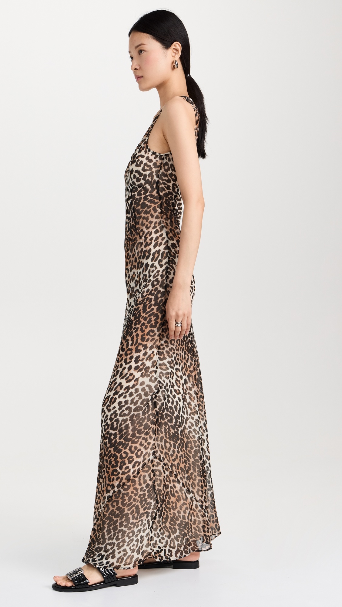 オールインワン・サロペット Ganni Baroque-Print Dress Syrah Red Printed Georgette Mini Dress | GANNI US