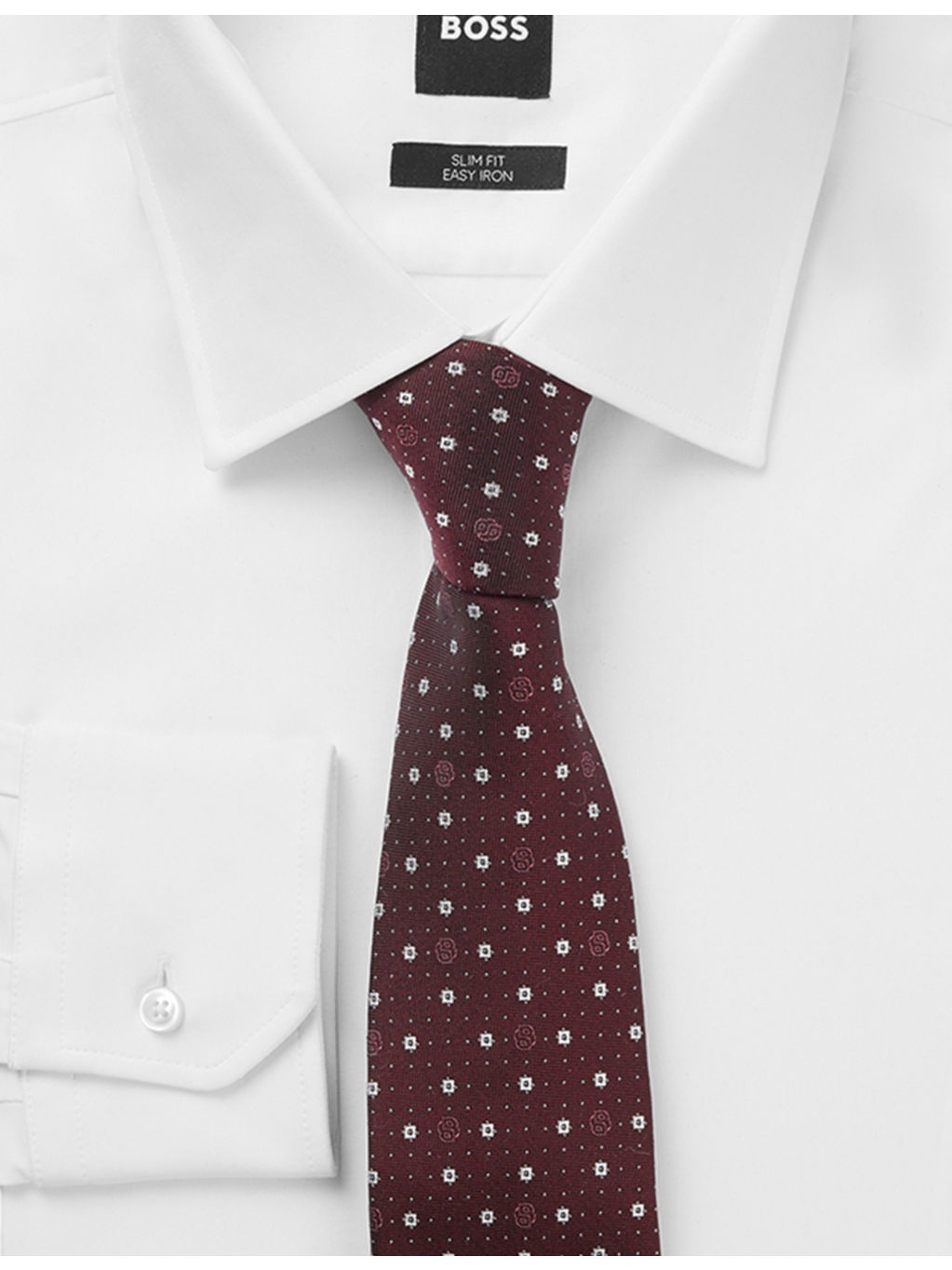 Micro Monogram-Pattern Silk-Blend Tie - 3
