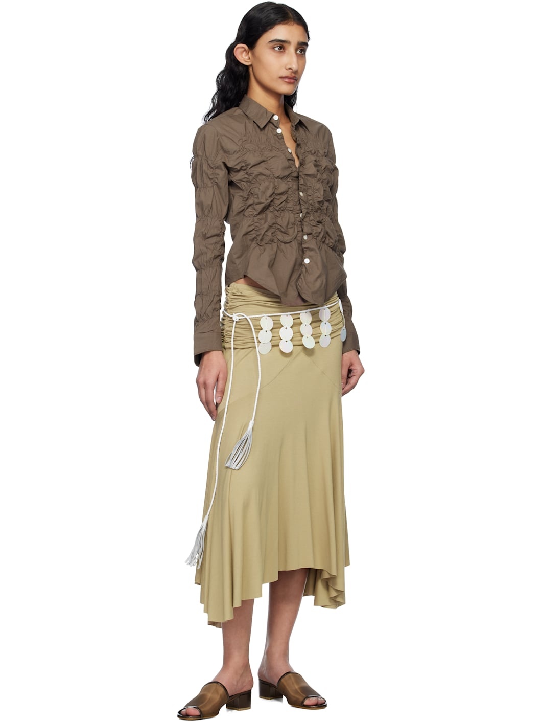Brown Sophie Heeled Sandals - 5