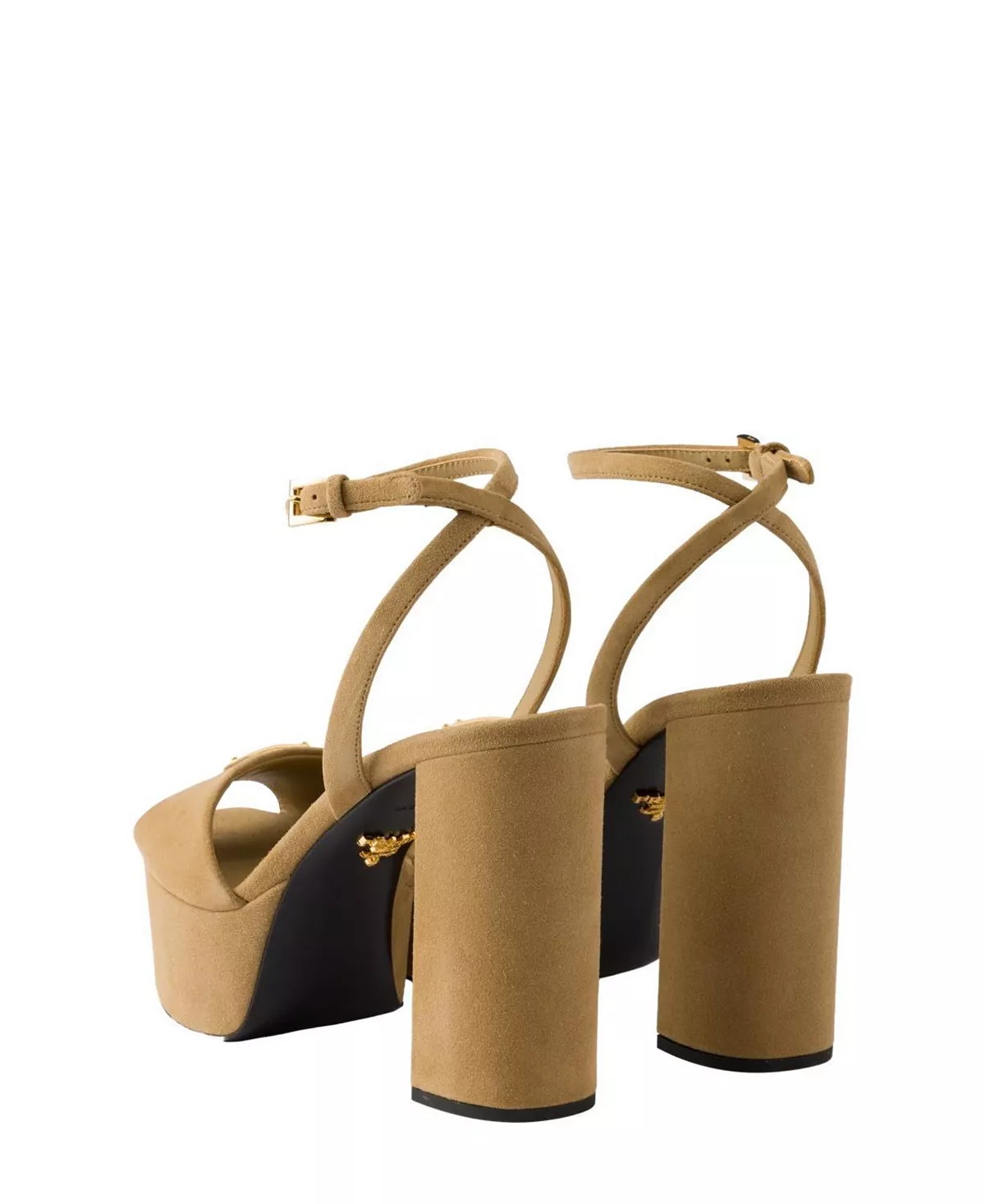 Women's Suede Platform Sandals - 4