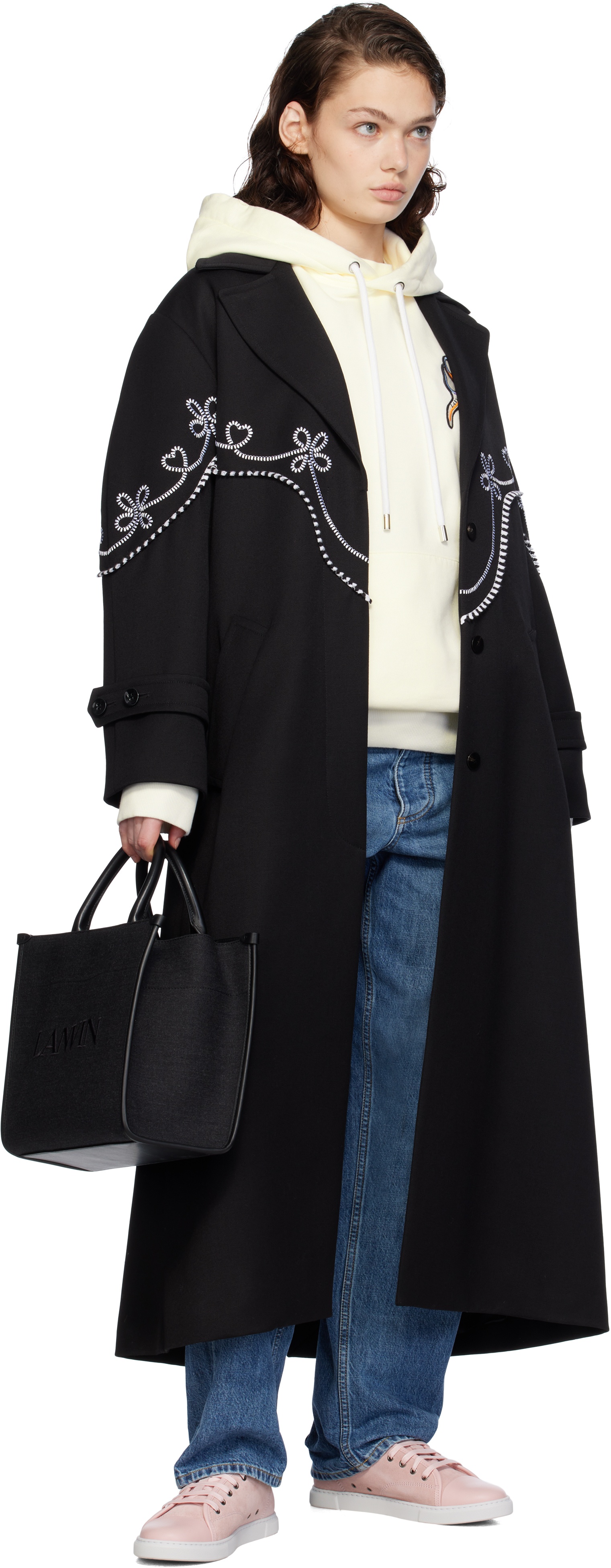 Black PM Strap Tote - 4
