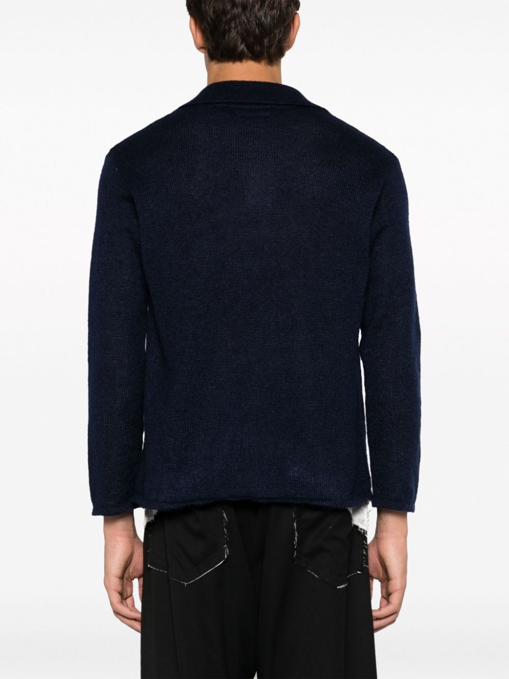 textured mohair-blend polo short - 4