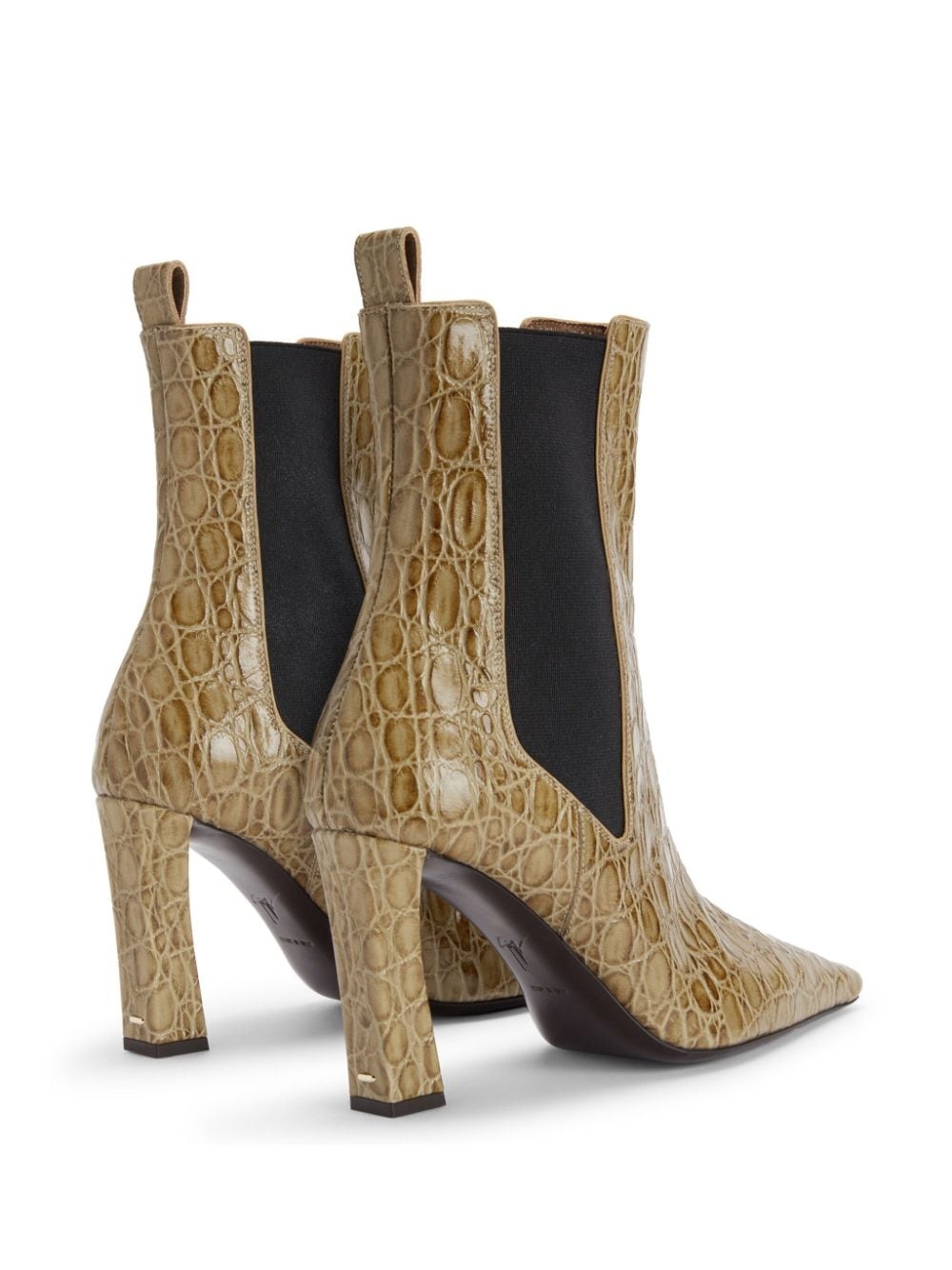 Janiee snake-print leather ankle boots - 3