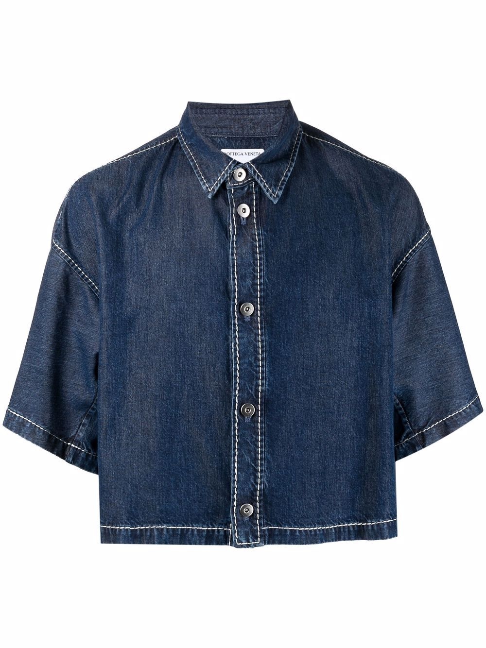 boxy-fit denim shirt - 1