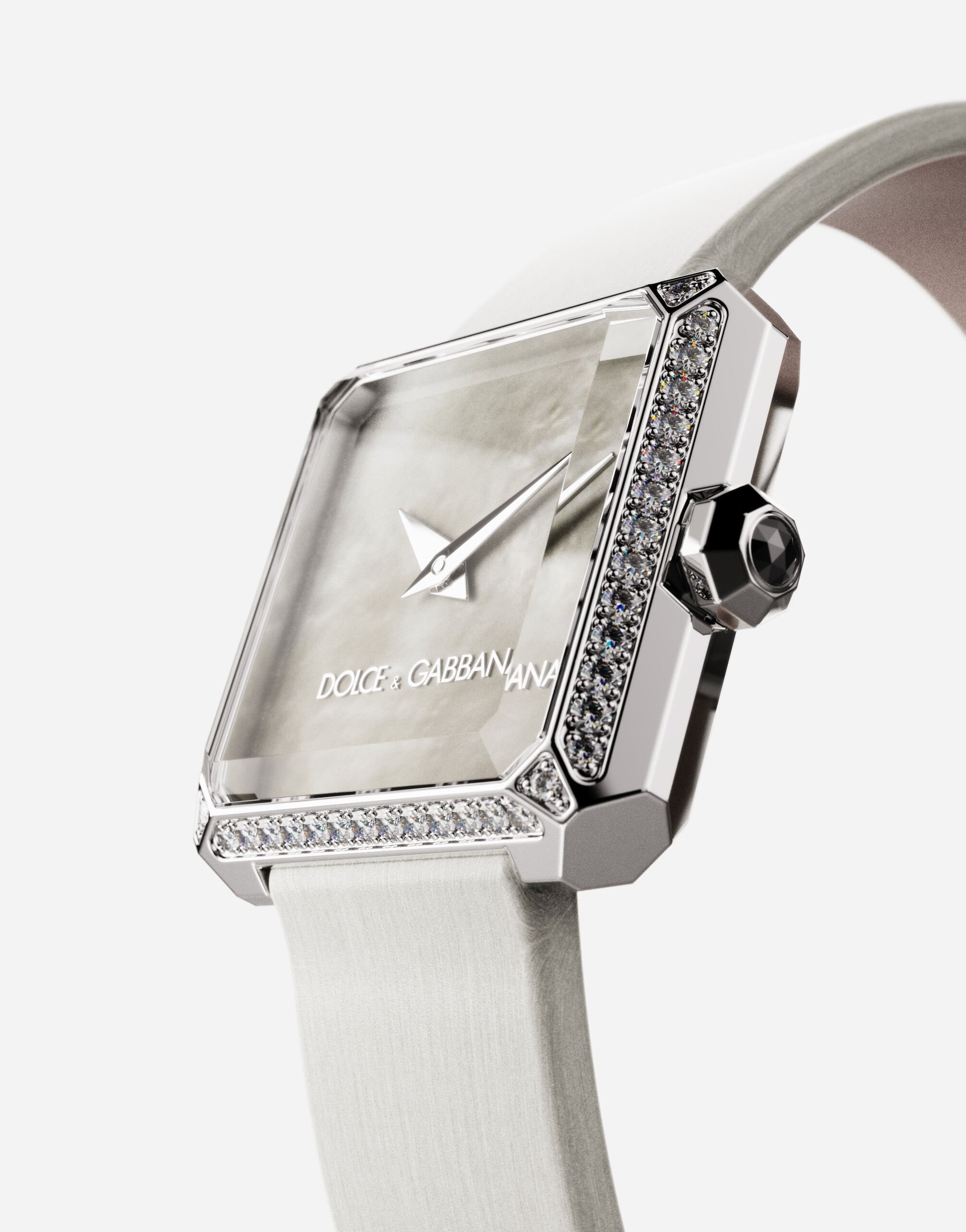 Sofia steel watch with colorless diamonds - 2