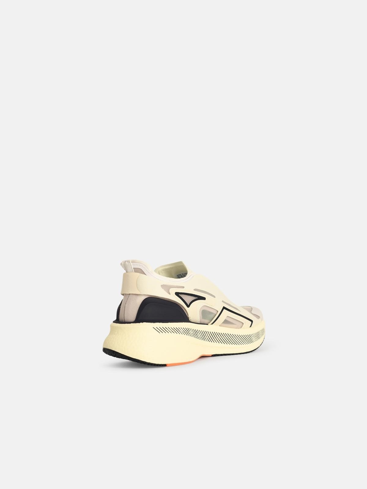 'ULTRABOOST 5' IVORY STRETCH FABRIC SNEAKERS - 3