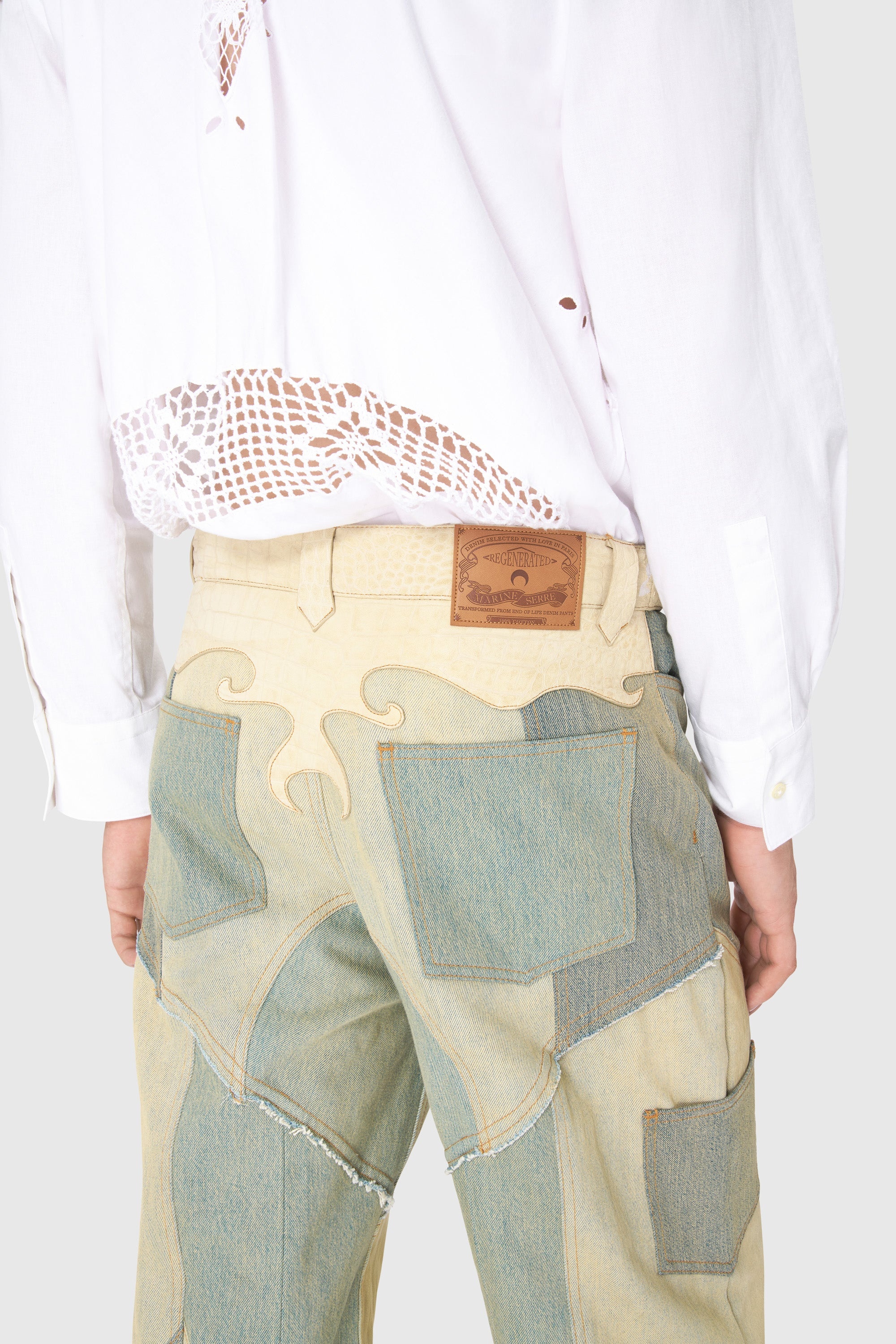 Regenerated Denim Loose Jeans - 3