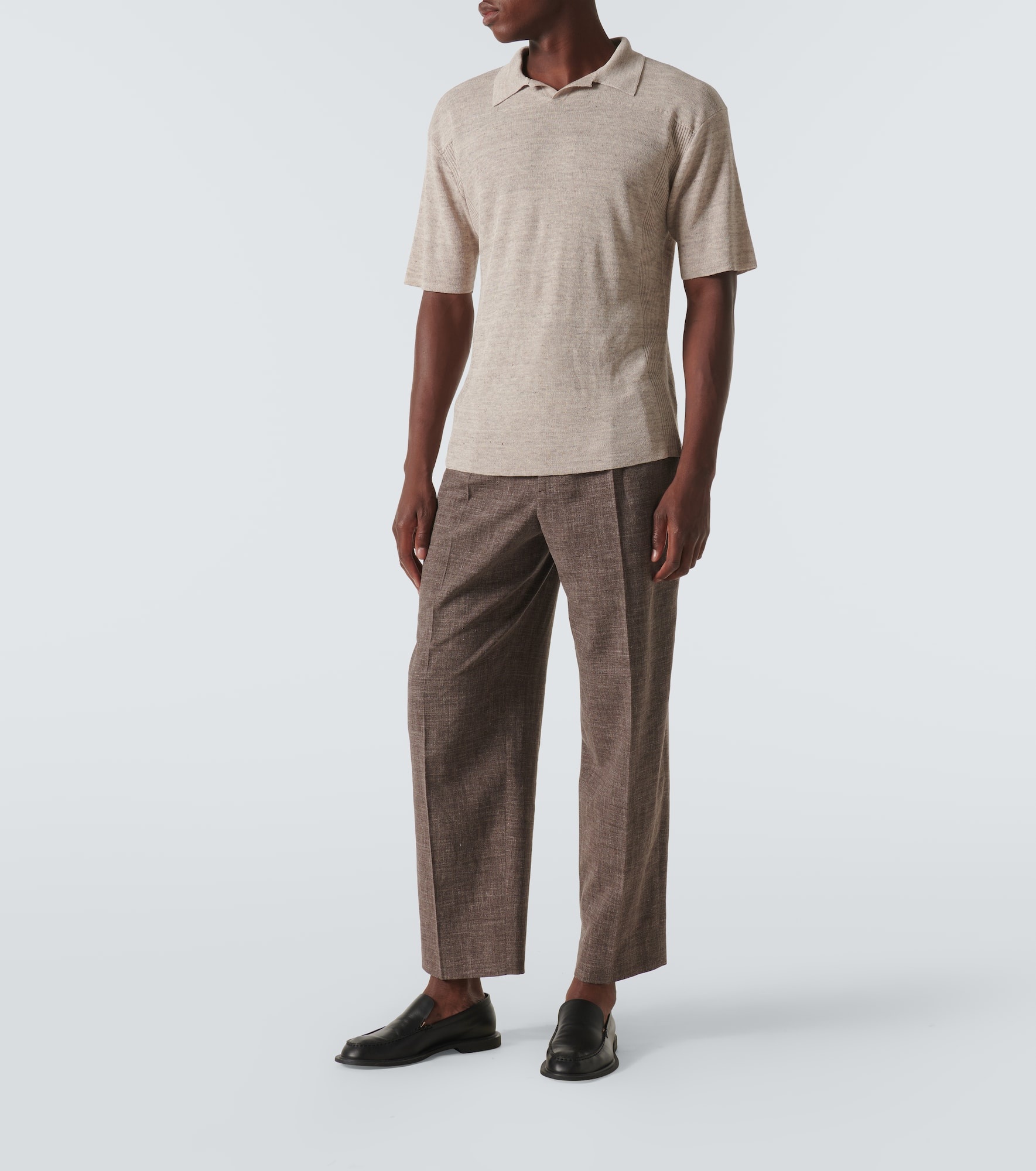 Reggie linen-blend polo shirt - 2