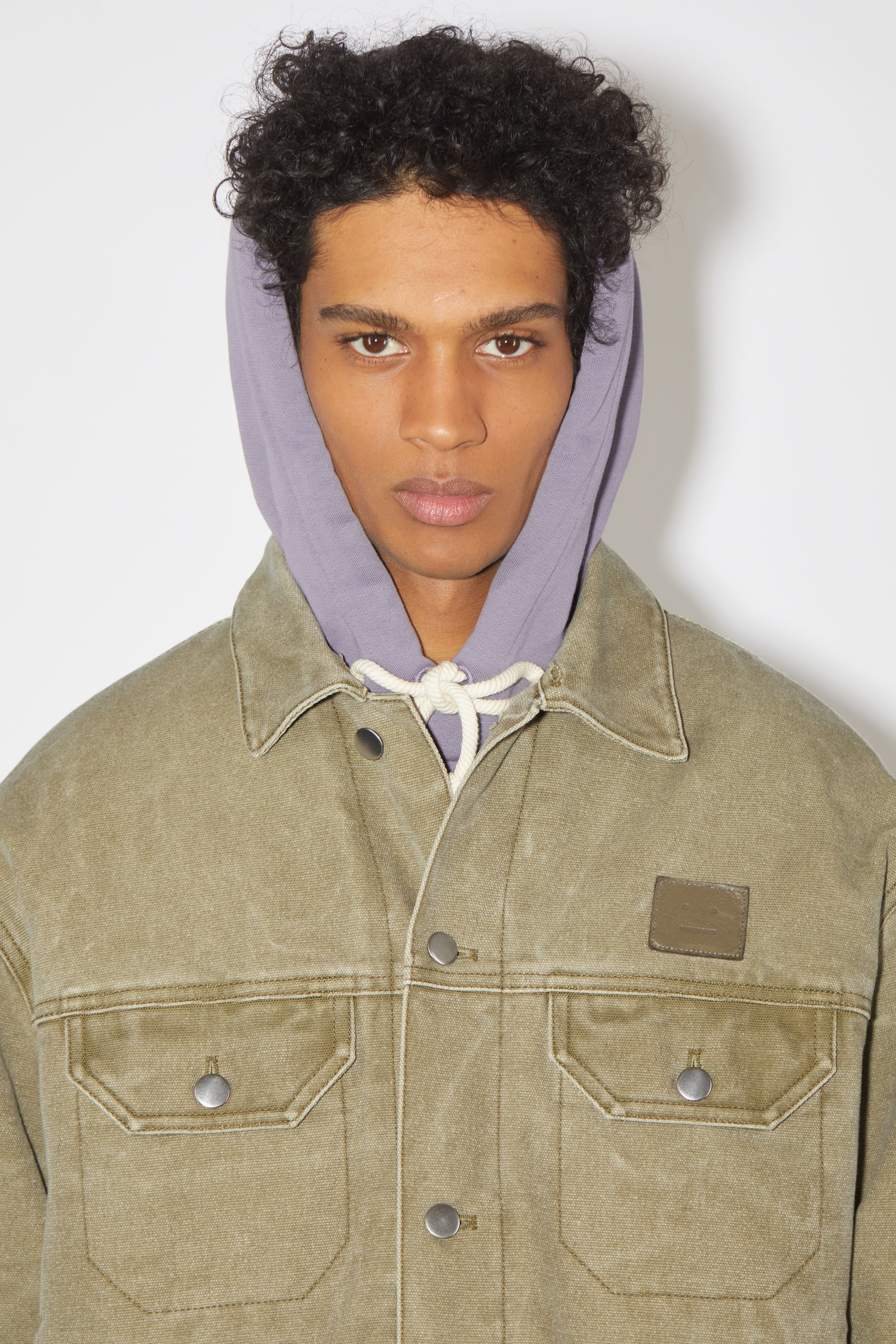 Canvas padded jacket - Khaki beige - 6