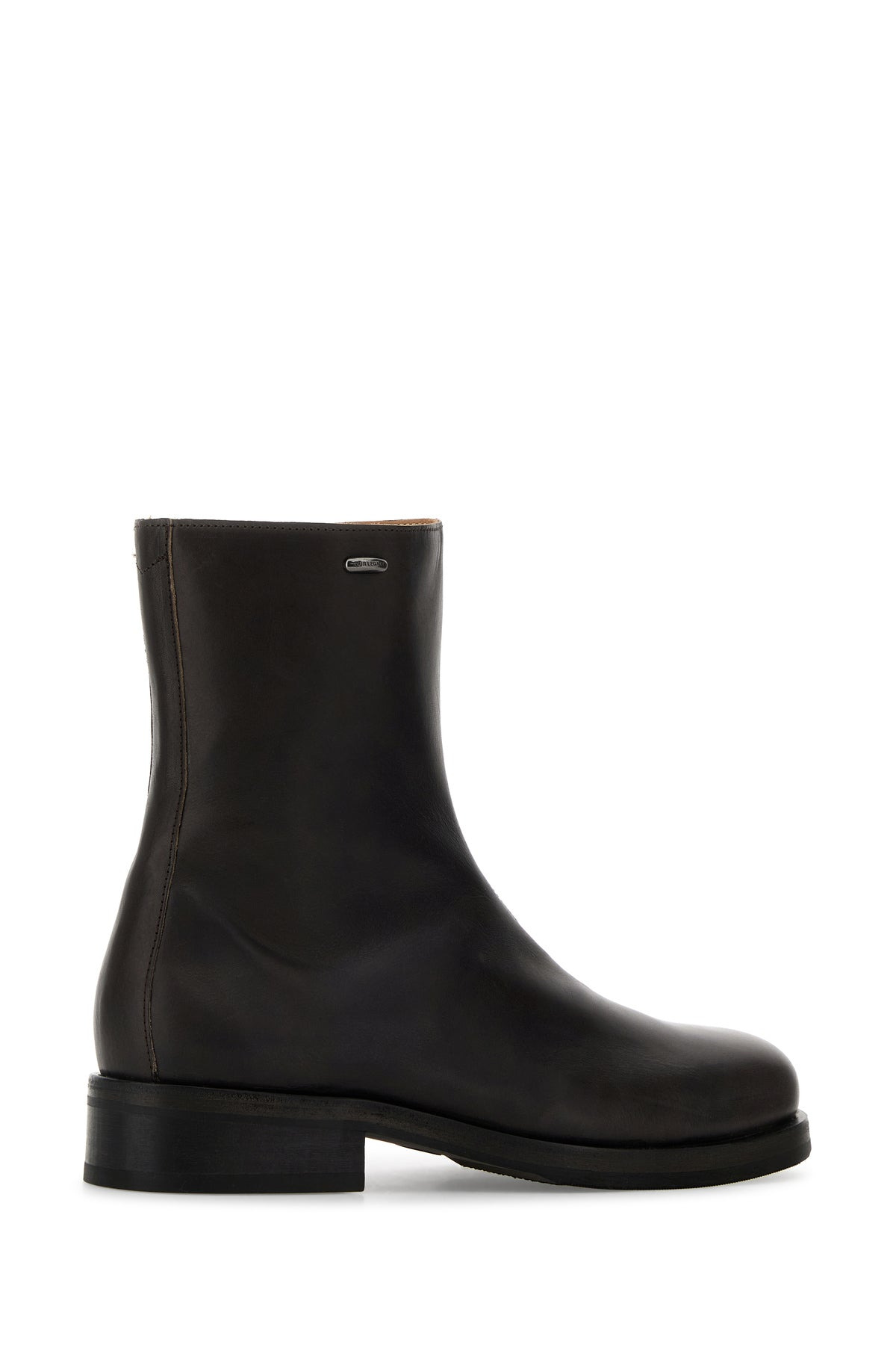 Chocolate leather Camion ankle boots - 3