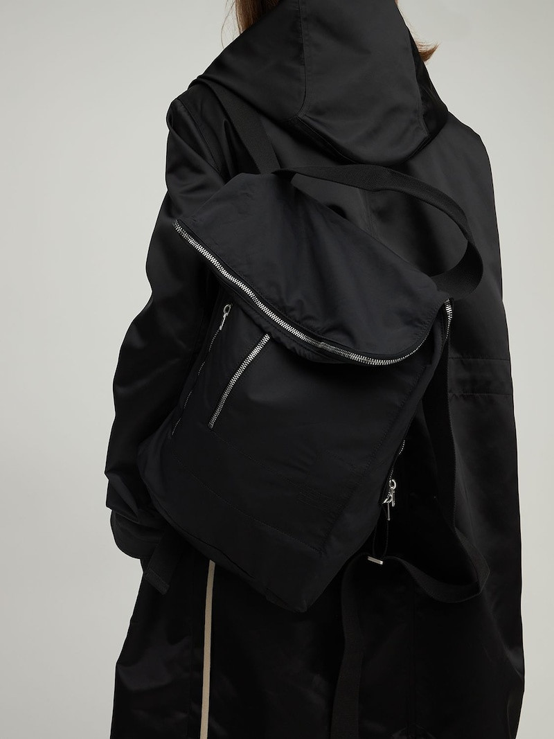 COTTON & NYLON FAILLE BACKPACK 3