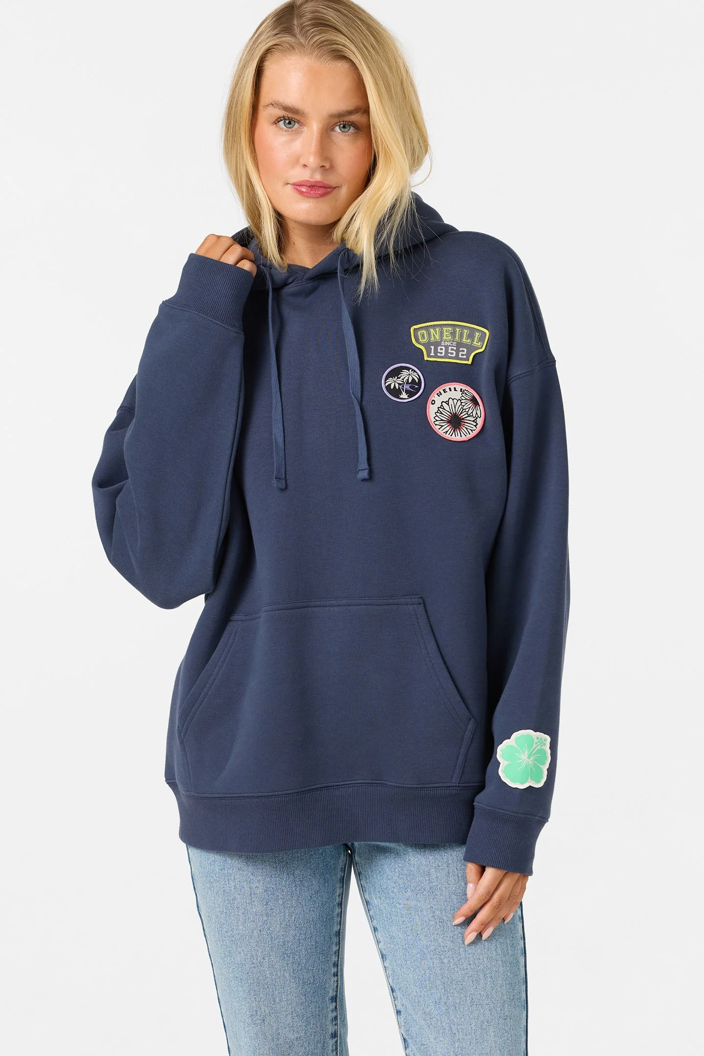 Patches Oversized Hoodie - 1