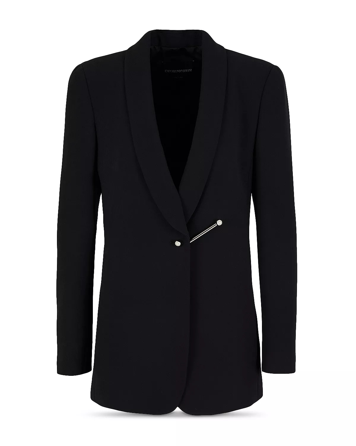 Bar Piercing Shawl Lapel Blazer - 5