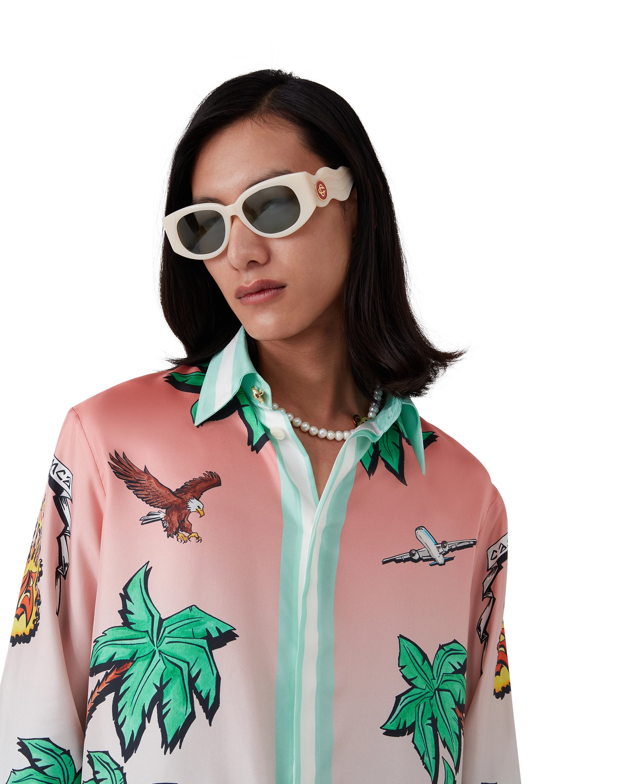 Tennis Club Silk Shirt | Casablanca Paris - 8