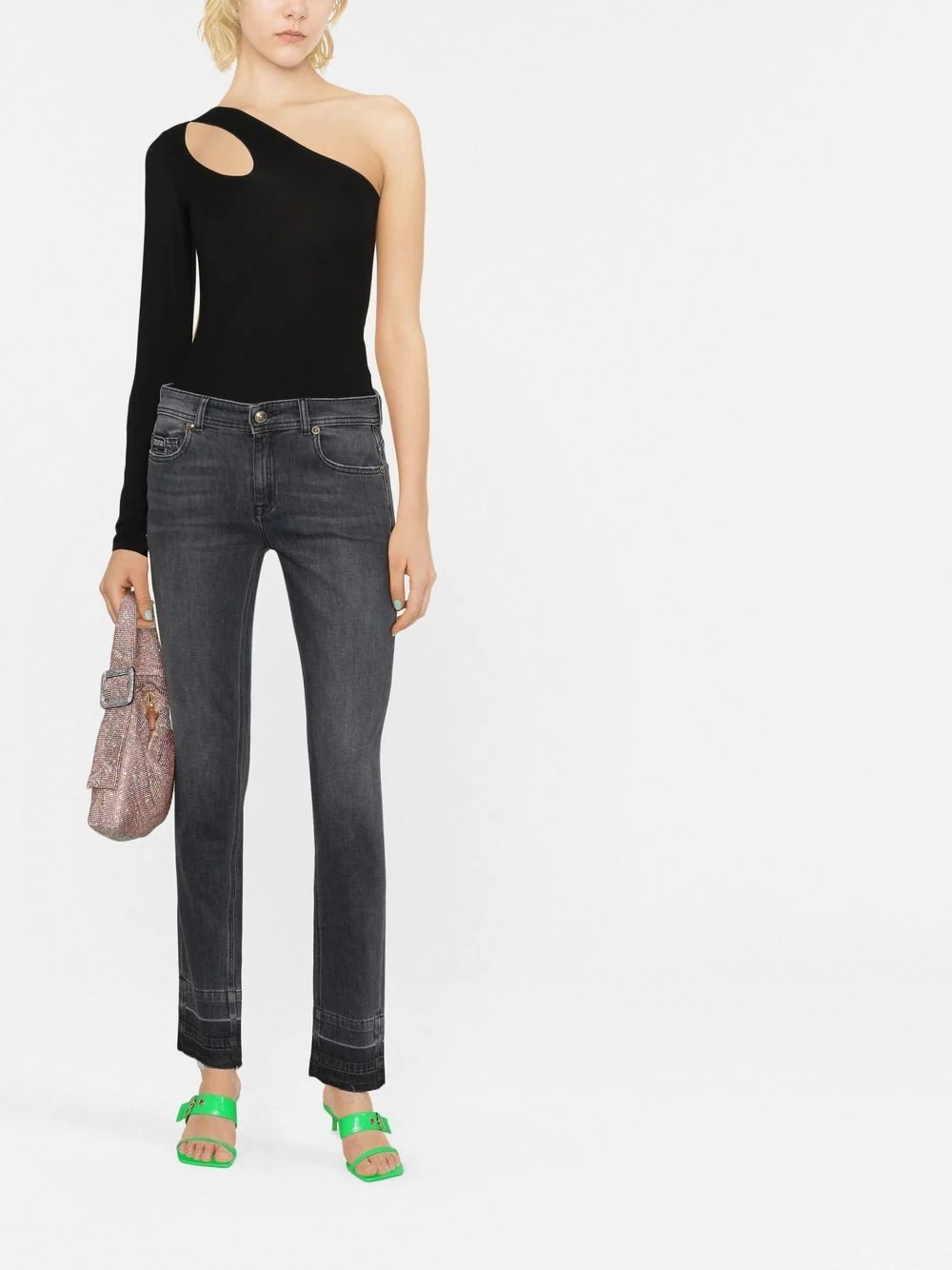 logo-patch skinny jeans - 2