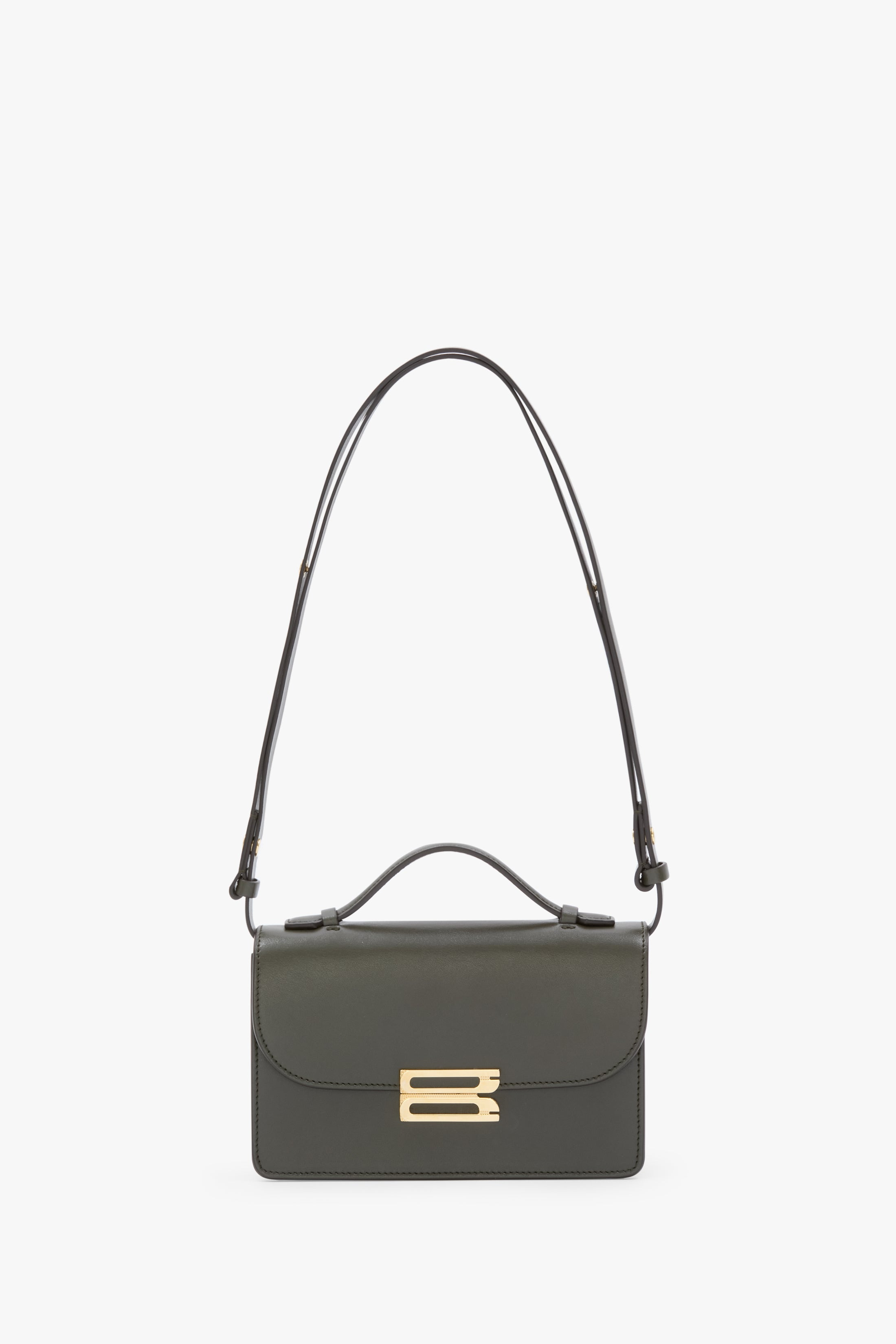 Mini Dorian Bag In Dark Olive Smooth Leather - 1
