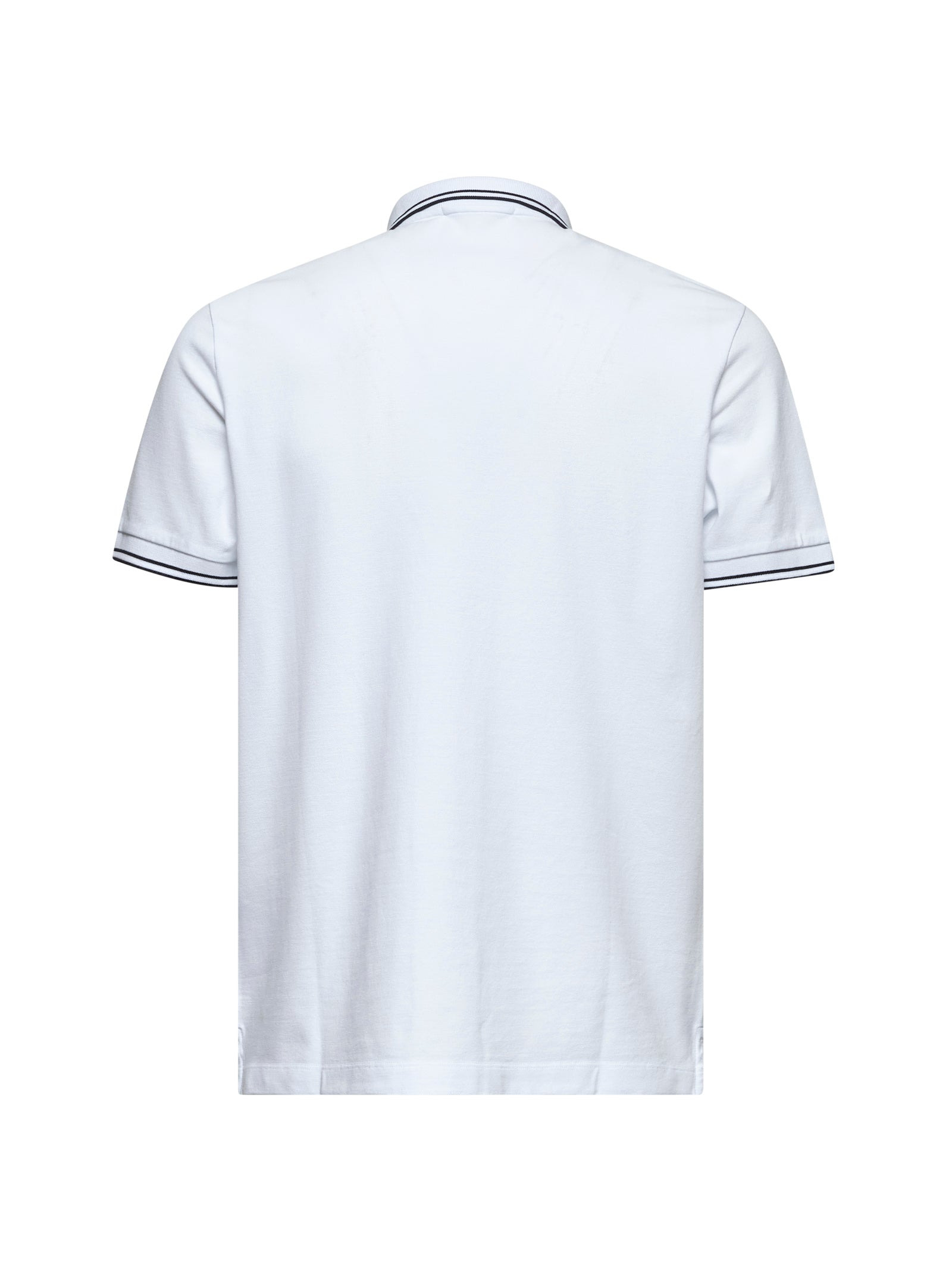 Stone Island Men White Stretch Piqué Logo Patch Polo Shirt - 2